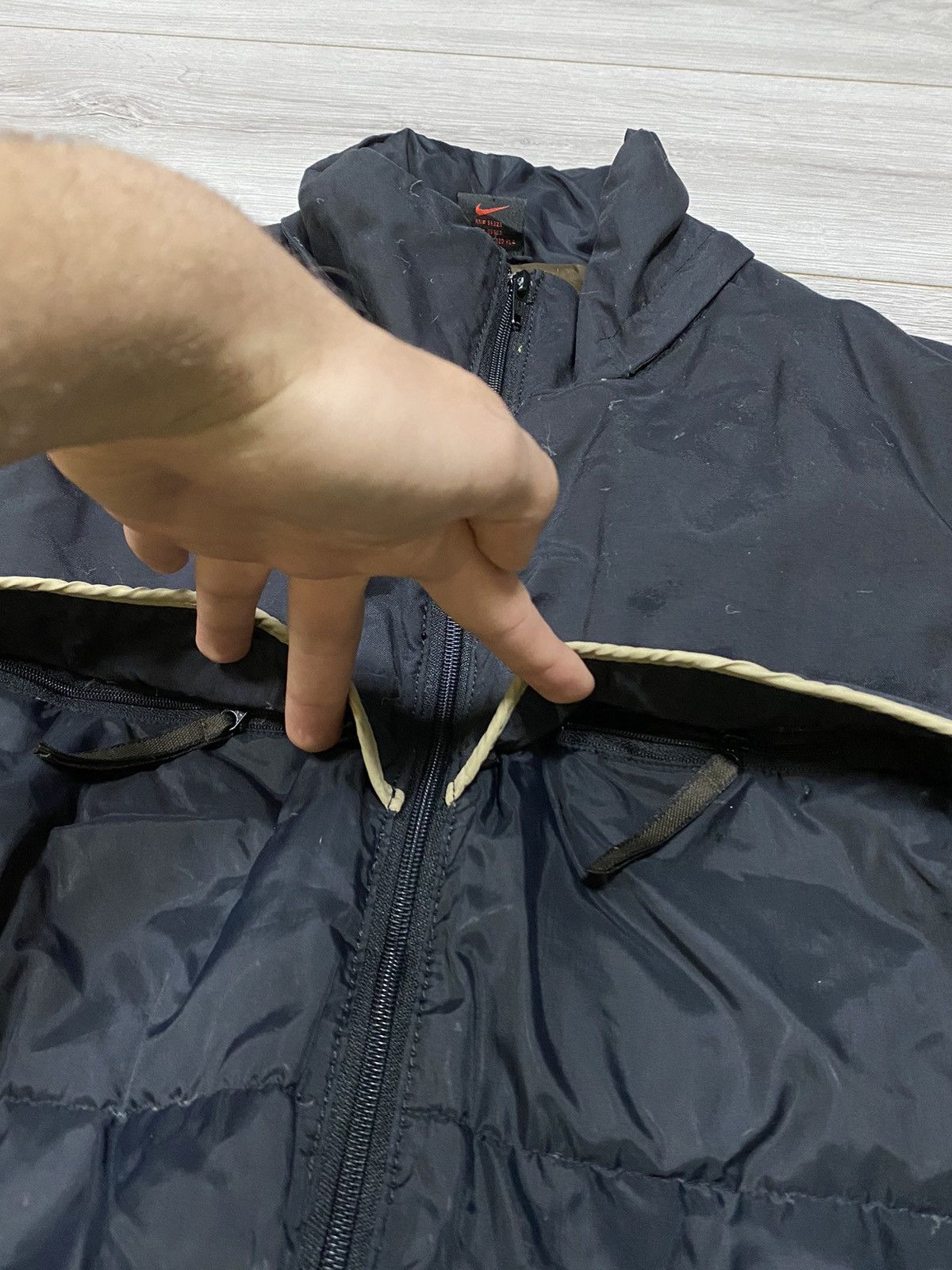 Vintage Nike vintage puffer down jacket big swoosh back Size US XL / EU 56 / 4 - 2 Thumbnail
