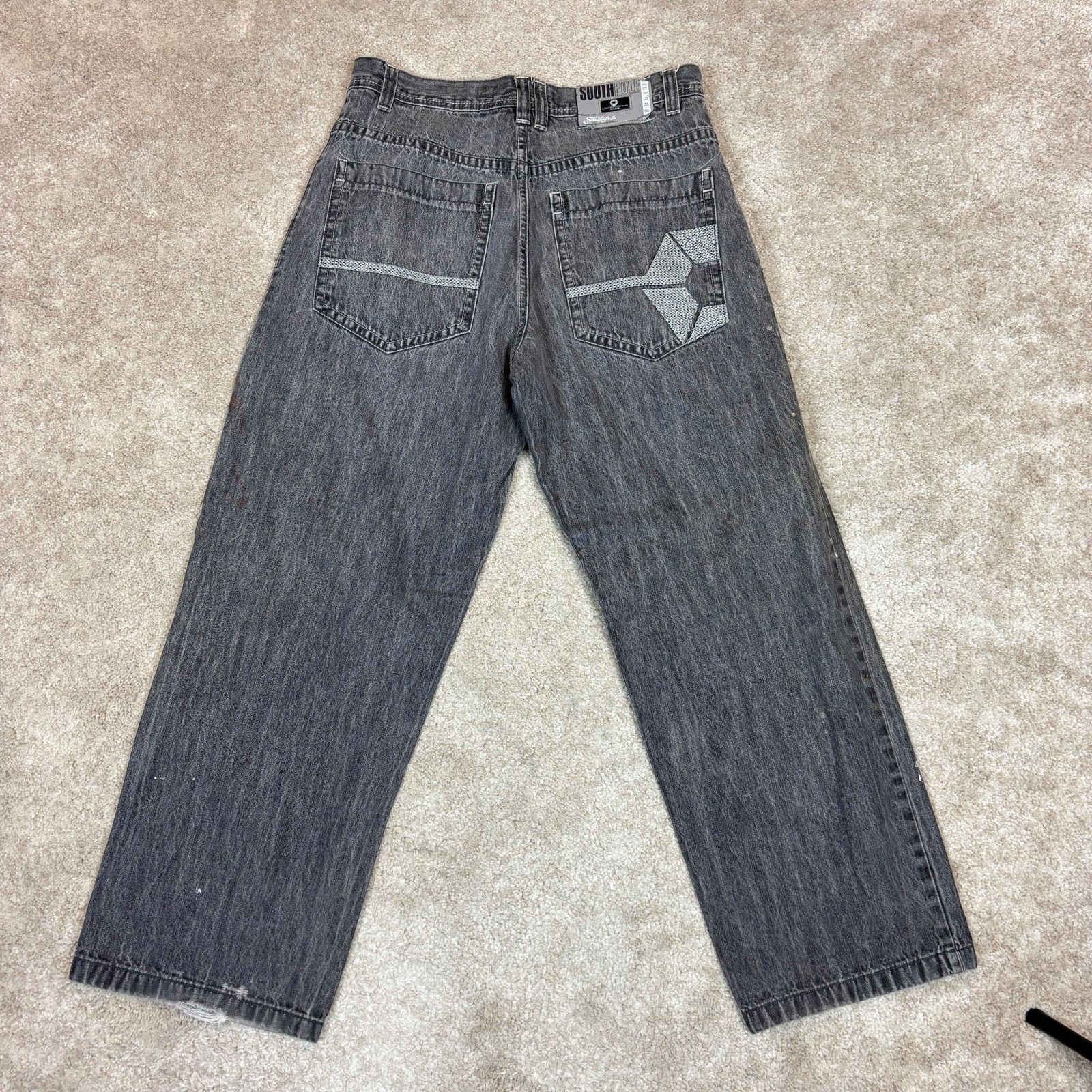 Southpole Vintage Southpole Y2K Baggy Paint Splatter Jeans Men's 34x30 Size US 34 / EU 50 - 3 Thumbnail