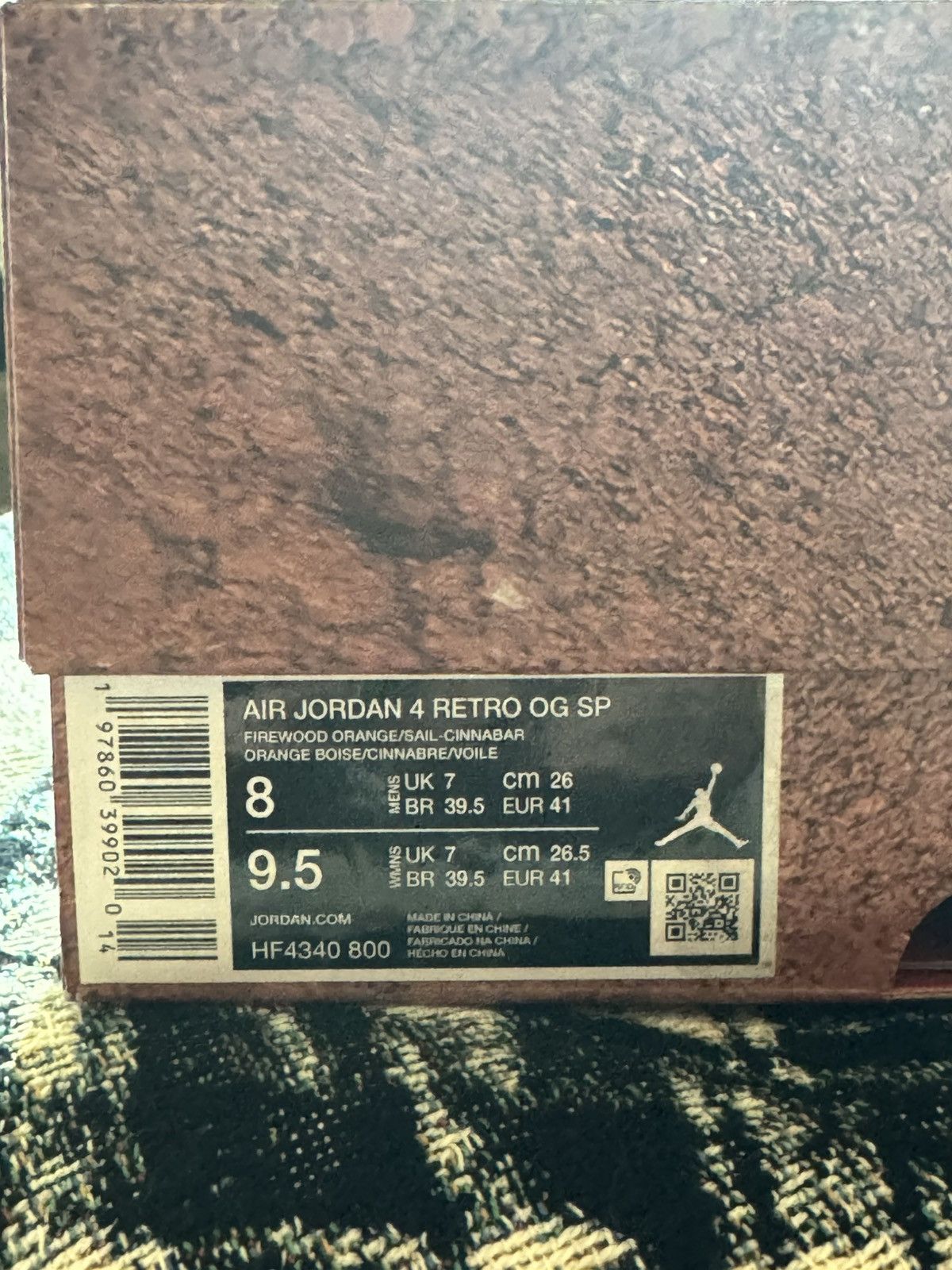 Nike Air Jordan 4 Retro OG SP Nigel Sylvester Brick by Brick 8m Size US 8 / EU 41 - 14 Thumbnail