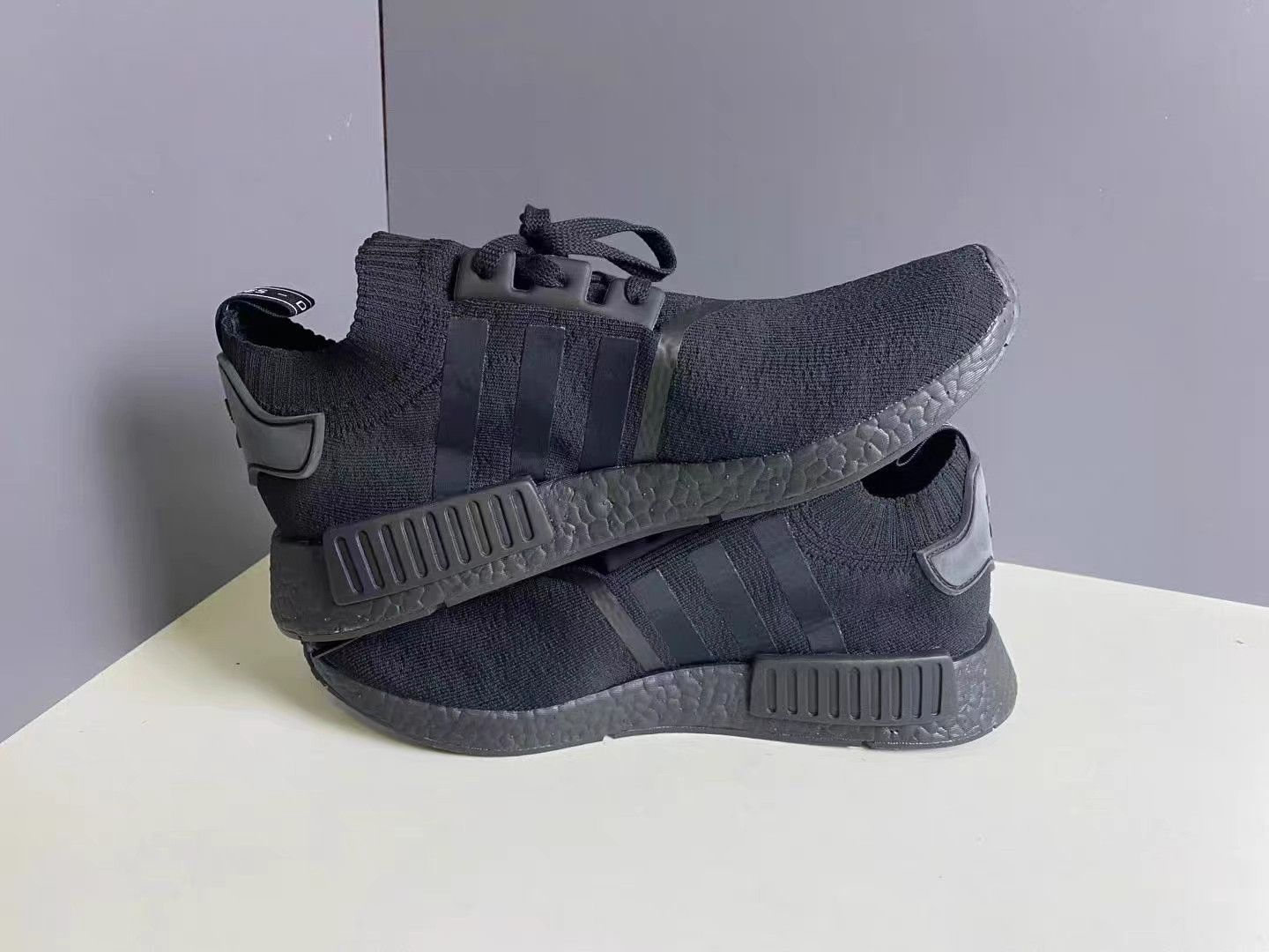Adidas Adidas NMD R1 PK Japan Triple Black Casual Shoes K15 Size US 13 / EU 46 - 3 Thumbnail