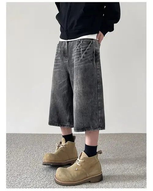 Other Baggy Washed Denim Shorts Size US 28 / EU 44 - 4 Thumbnail