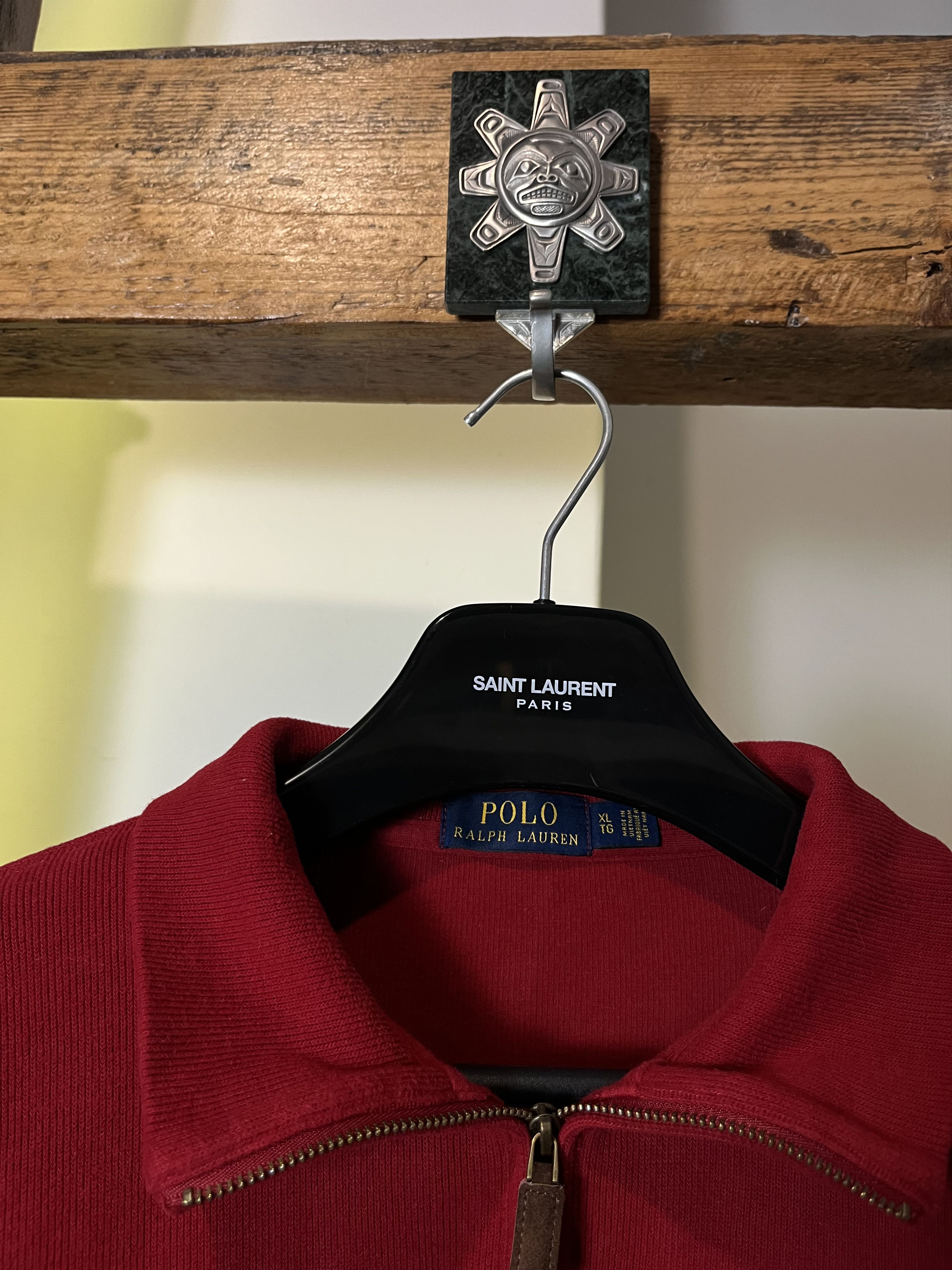 Polo Ralph Lauren × Vintage 90s Polo Ralph Lauren 1/4 Turtleneck Zipper Sweater Size US XL / EU 56 / 4 - 4 Thumbnail