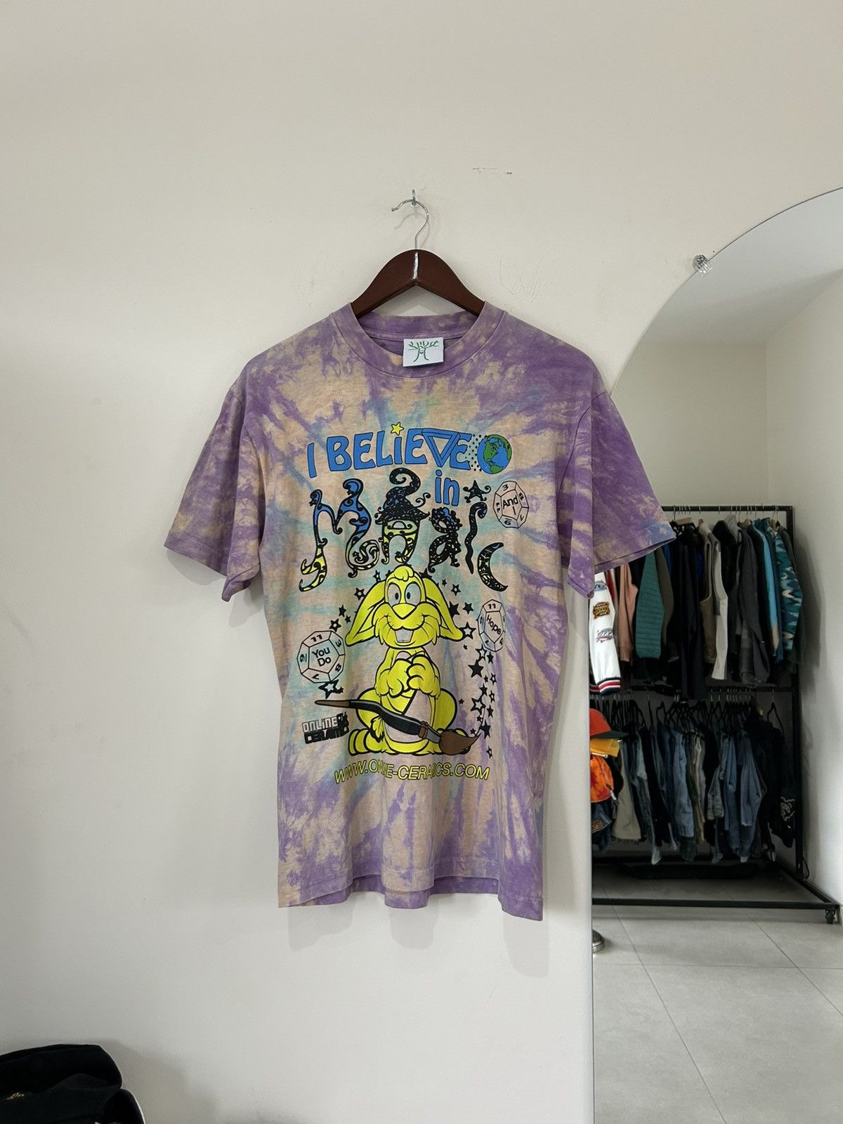 Online Ceramics Online Ceramics Believe In Magic Graffic Tie Dye Tee Size US S / EU 44-46 / 1 - 1 Thumbnail