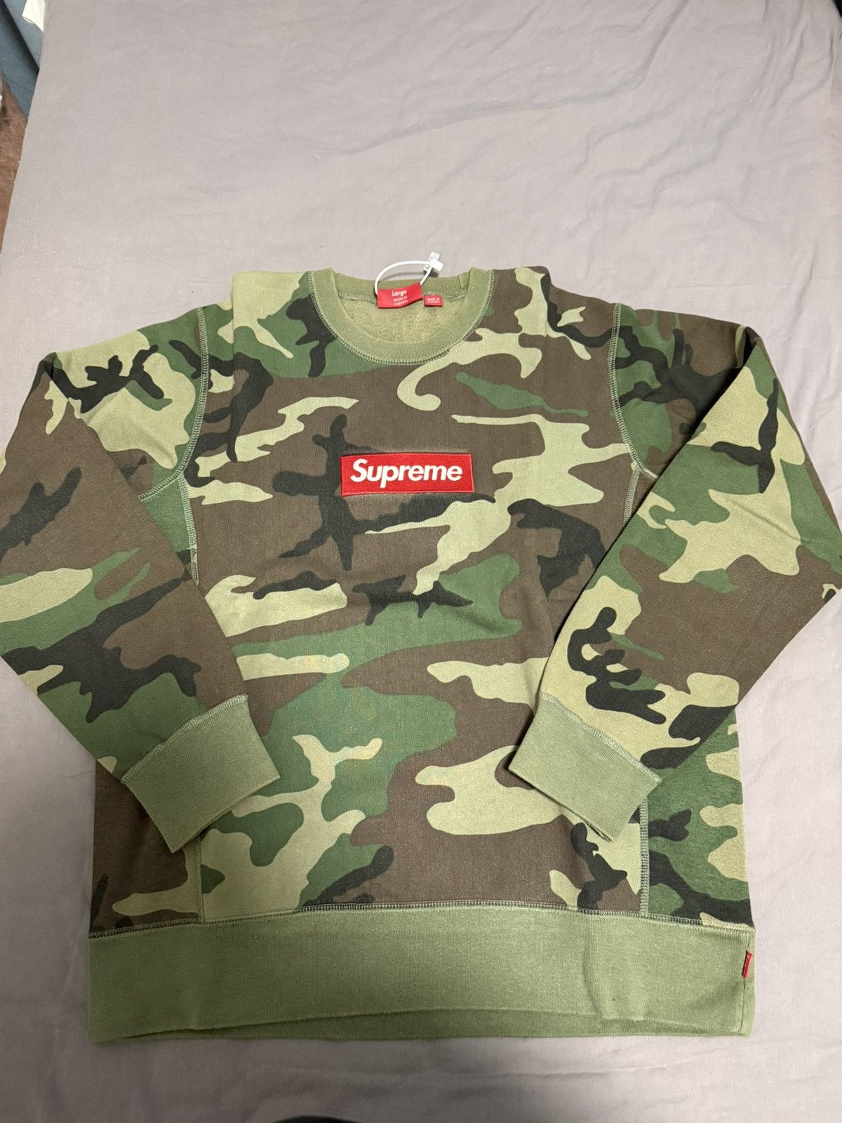 Supreme Supreme fw15 woodland camo box logo crewneck Size US L / EU 52-54 / 3 - 1 Thumbnail