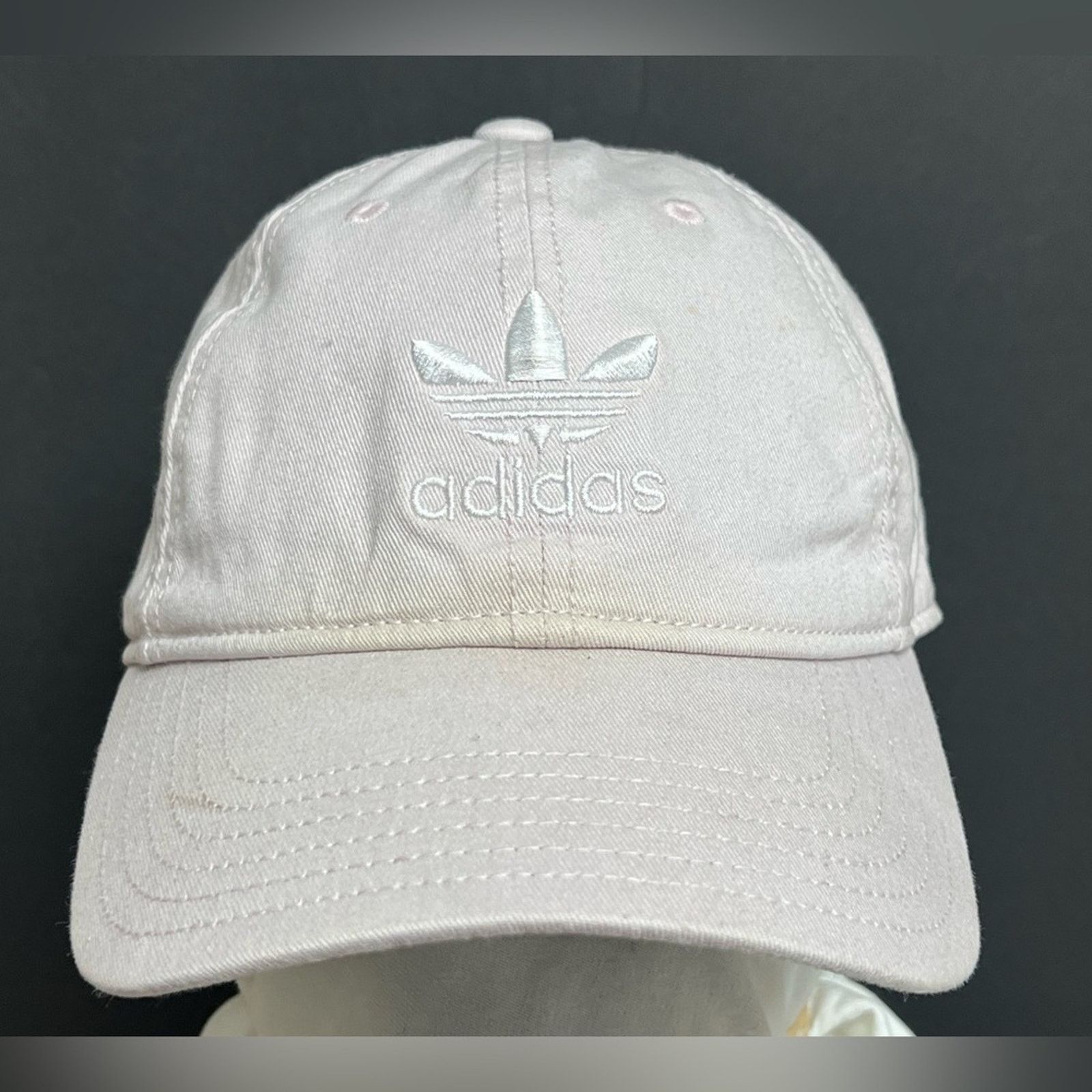 Adidas Adidas Originals Relaxed Adjustable Strap Back Hat Cream Size ONE SIZE - 1 Thumbnail