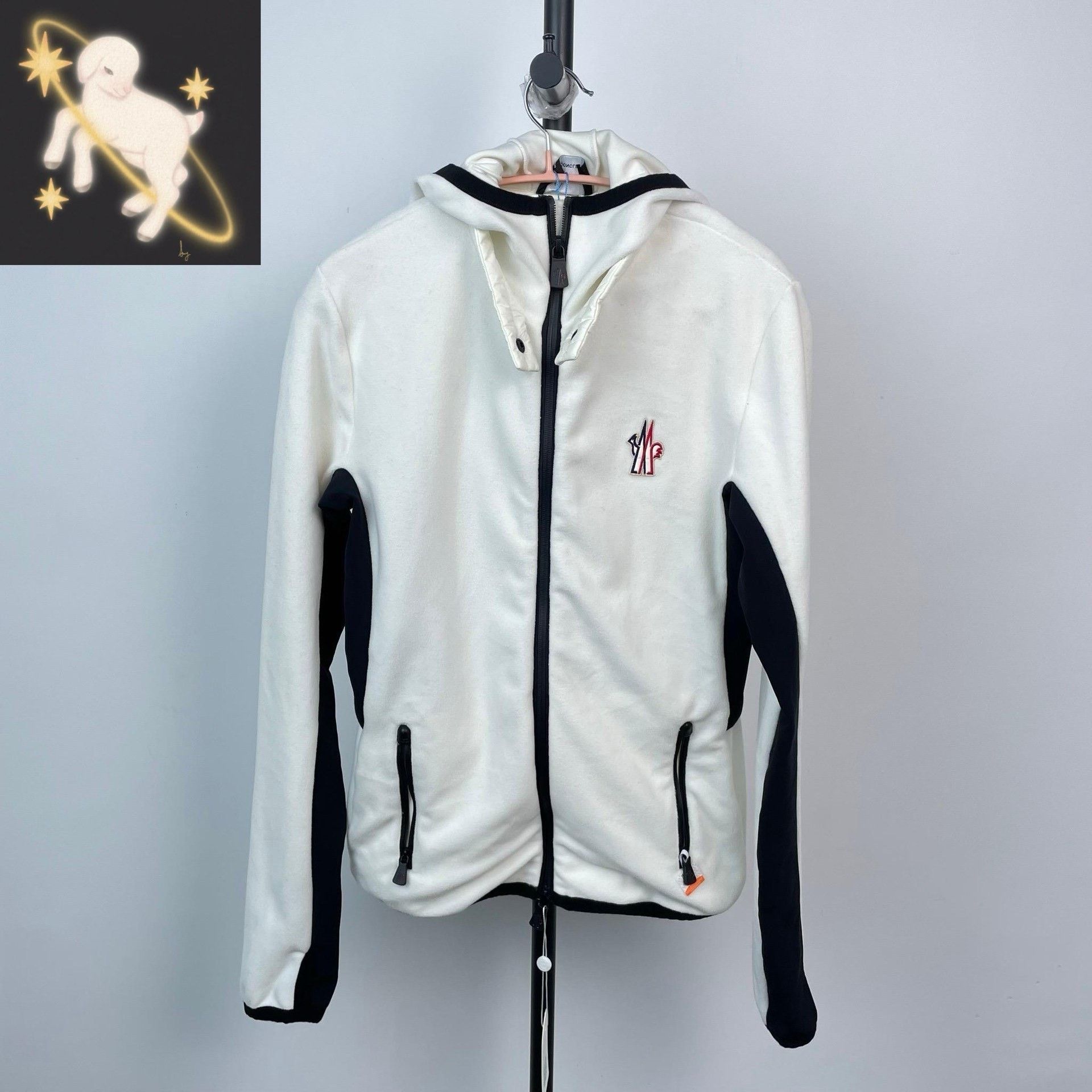 Moncler Moncler Fleece White Light Jacket XL Men Size US XL / EU 56 / 4 - 1 Thumbnail
