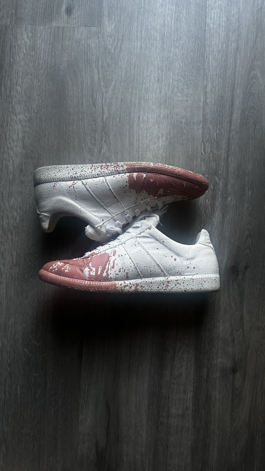 Maison Margiela Maison Margiela Canvas Pink Paint Solatter Size US 8.5 / EU 41-42 - 5 Thumbnail