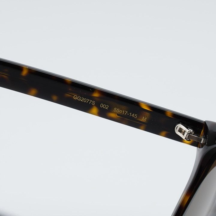 Gucci Gucci GG2077S 002 Sunglasses Havana Square Frame, Brown Size ONE SIZE - 7 Thumbnail