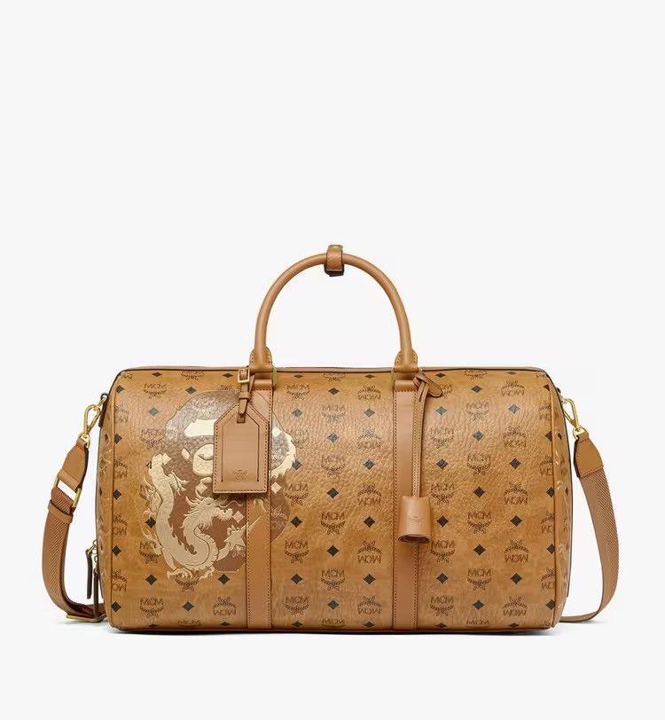 MCM o1mt1gz0125 Size: OS / Dragon-Detailed Luggage Brown/Black Size ONE SIZE - 1 Thumbnail
