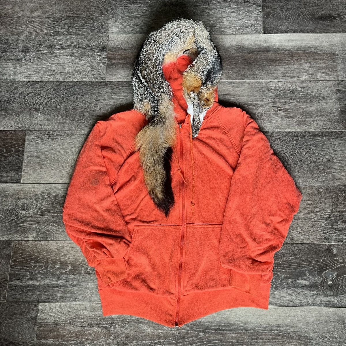 Kentucky Boy Tyler Kentucky Boy Tyler Fox Pelt Fur Thermal Lined Zip Up Hoodie Size US S / EU 44-46 / 1 - 12 Thumbnail