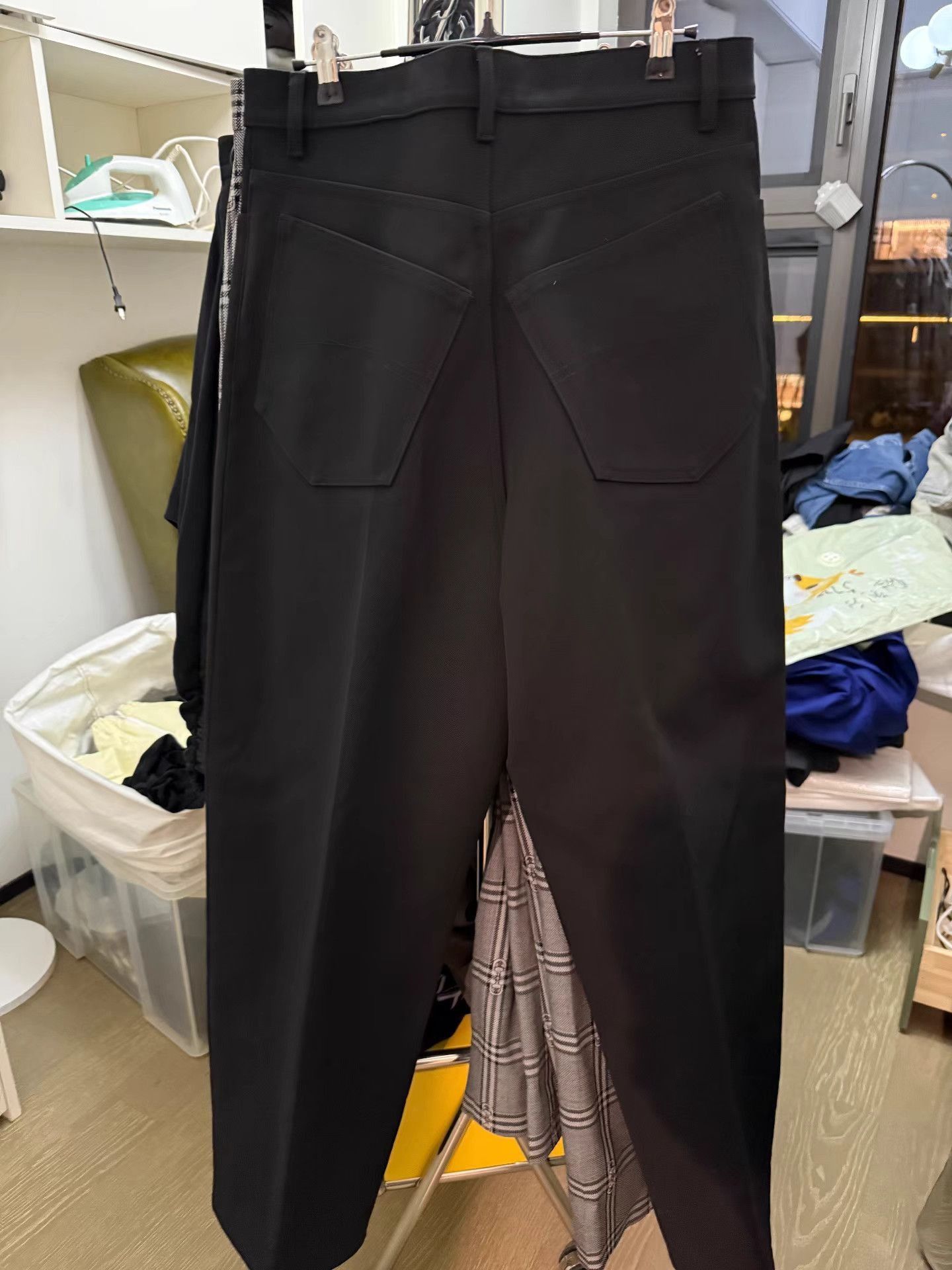 Balenciaga Black Casual Straight-Leg Pants Size US 32 / EU 48 - 2 Thumbnail