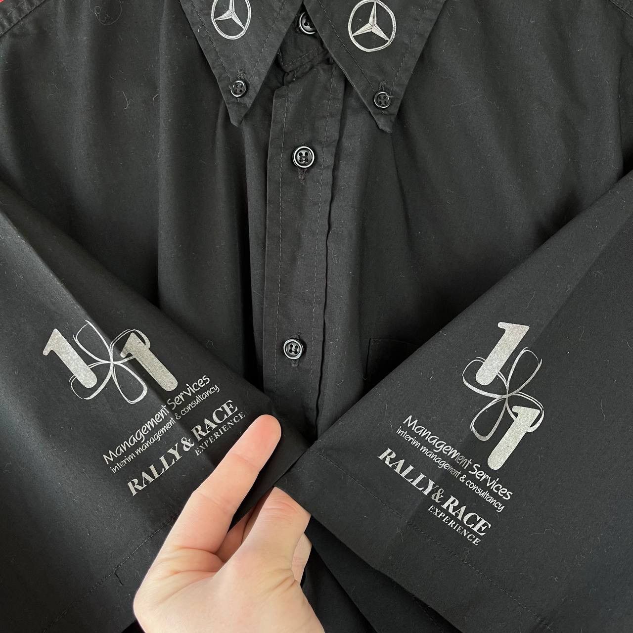 Marlboro × Mercedes-Benz 1980 Mercedes Benz 500 SLC WRC Rallye Cote d'Ivoire Shirt Size US L / EU 52-54 / 3 - 4 Thumbnail