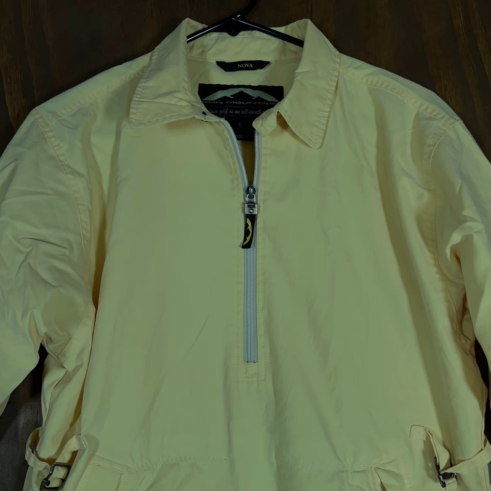 Vintage VINTAGE Sun Mountain Jacket Womens Yellow Pullover 1/4 Zip Nylon Blend Small Size S / US 4 / IT 40 - 2 Thumbnail