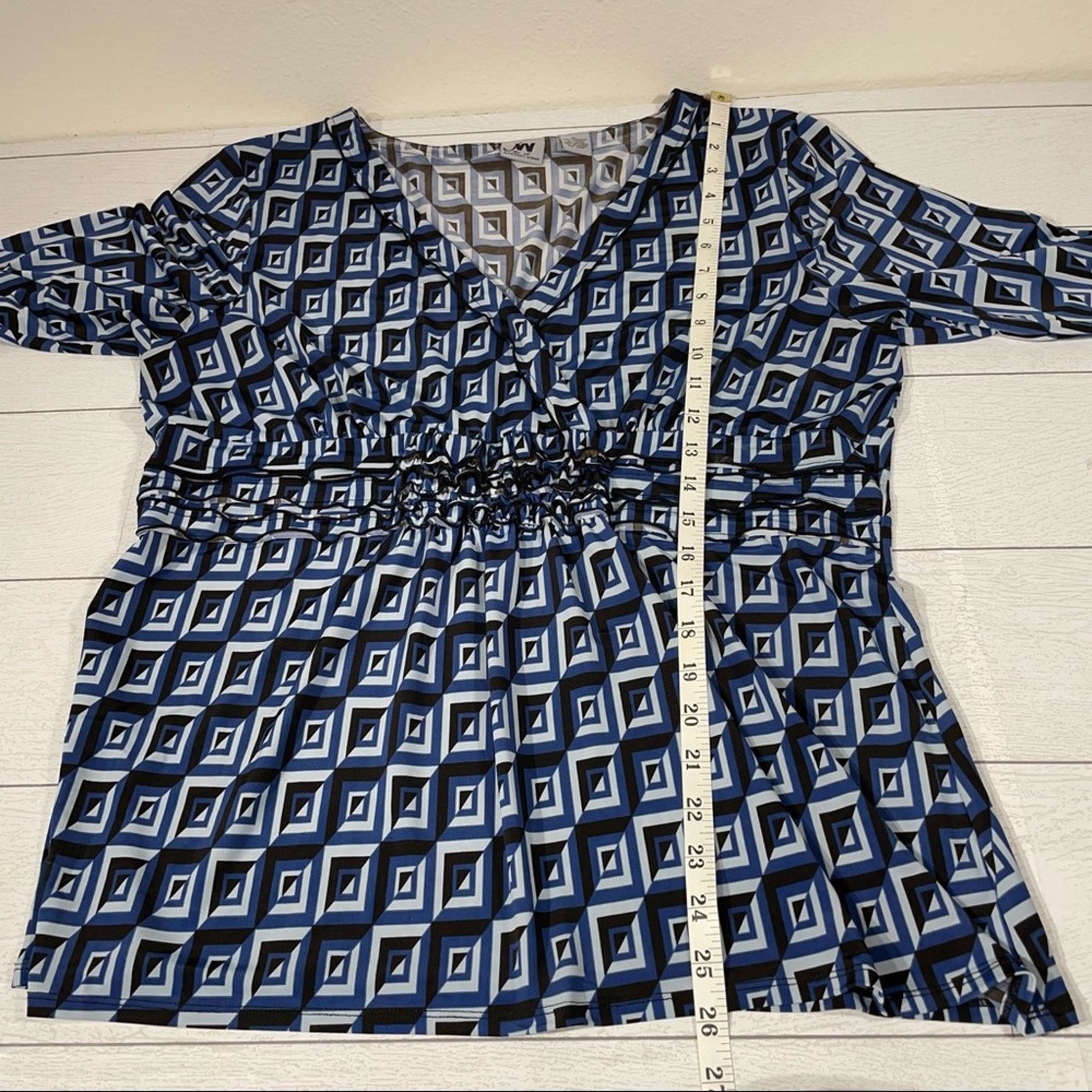 Other JW Blue Abstract Print Shirt Stylish & Unique Design Size XL Size XL / US 12-14 / IT 48-50 - 2 Thumbnail