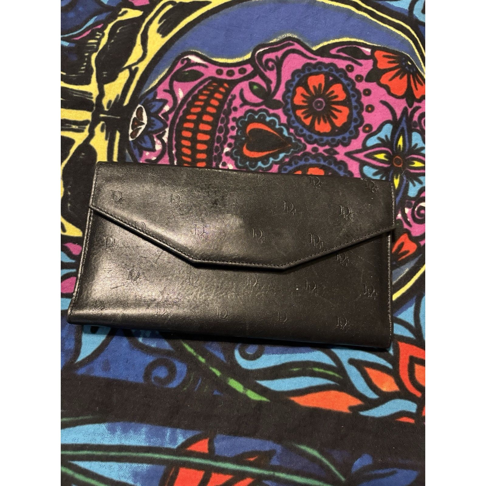 Dior Christian Dior Vintage Black Byfold Leather Wallet Flawed Size ONE SIZE - 1 Thumbnail