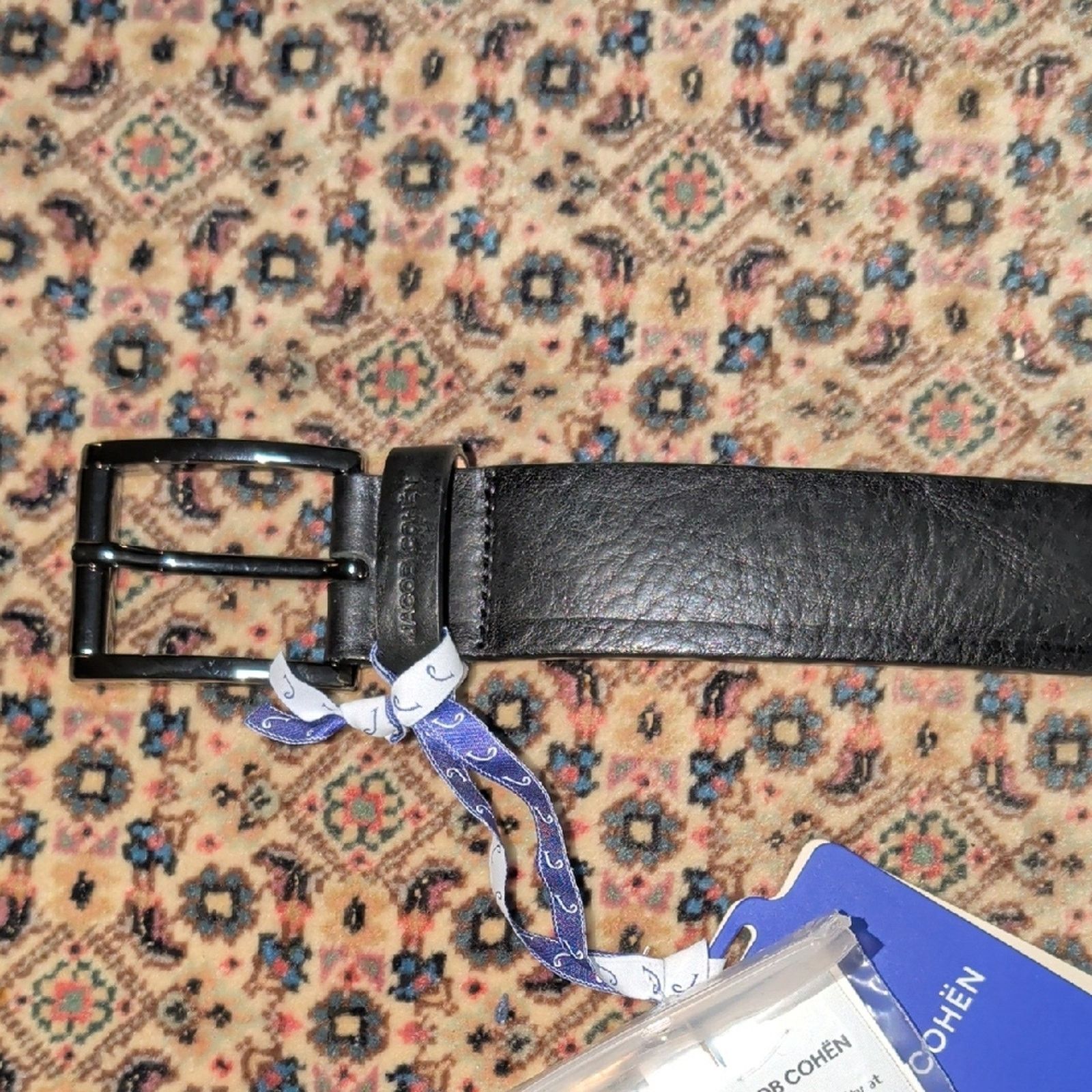 Jacob Cohen Jacob Cohen Men's Black Leather Belt | Luxury Italian Craft Size 36 - 1 Thumbnail