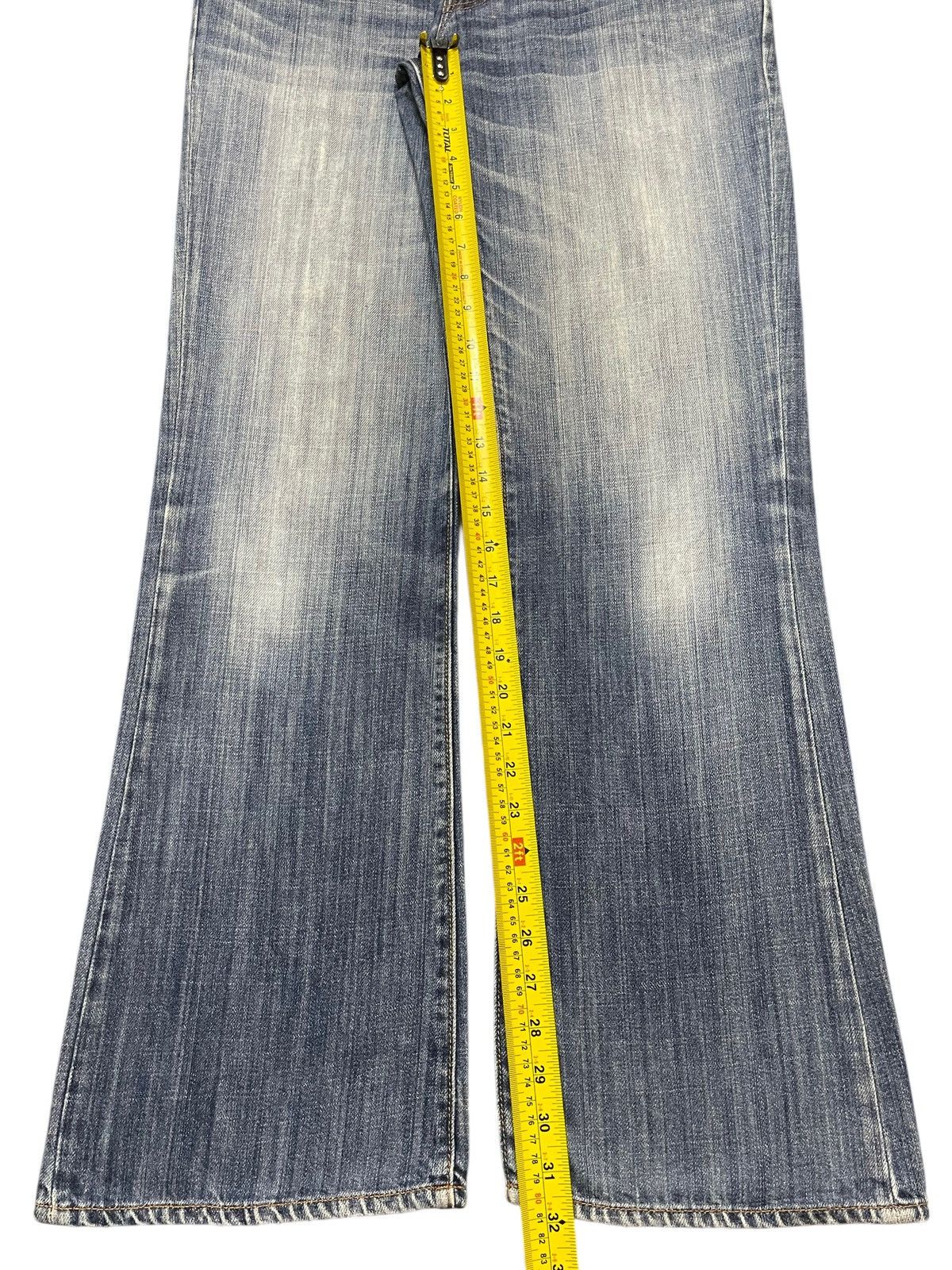 Gap Vintage Gap Blue Faded Wash Whisker Wide Leg Baggy Jeans Size US 34 / EU 50 - 13 Thumbnail