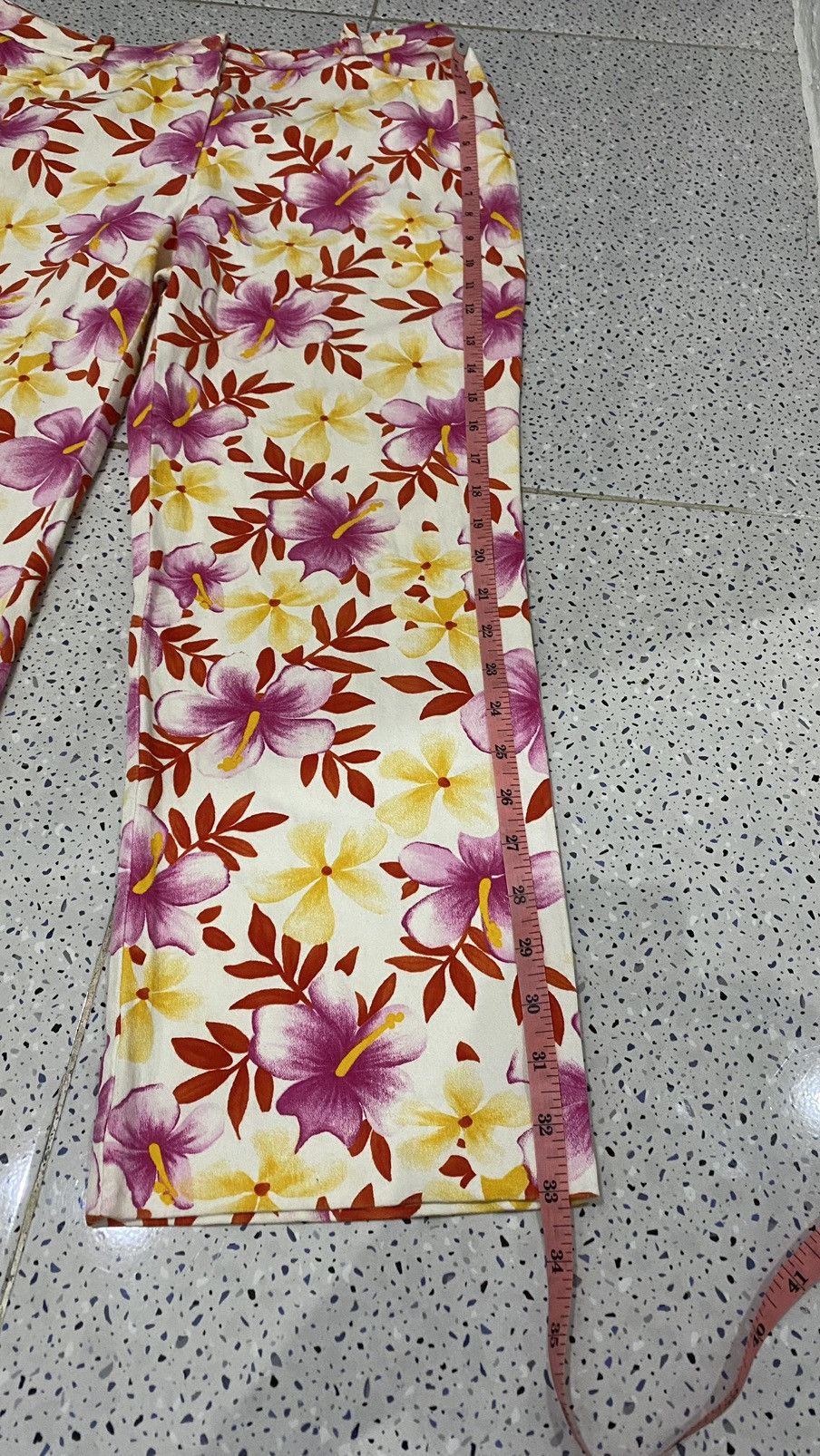 Japanese Brand × Vintage Vintage Elle Sport Flower Pattern Pants Size 30" / US 8 / IT 44 - 15 Thumbnail