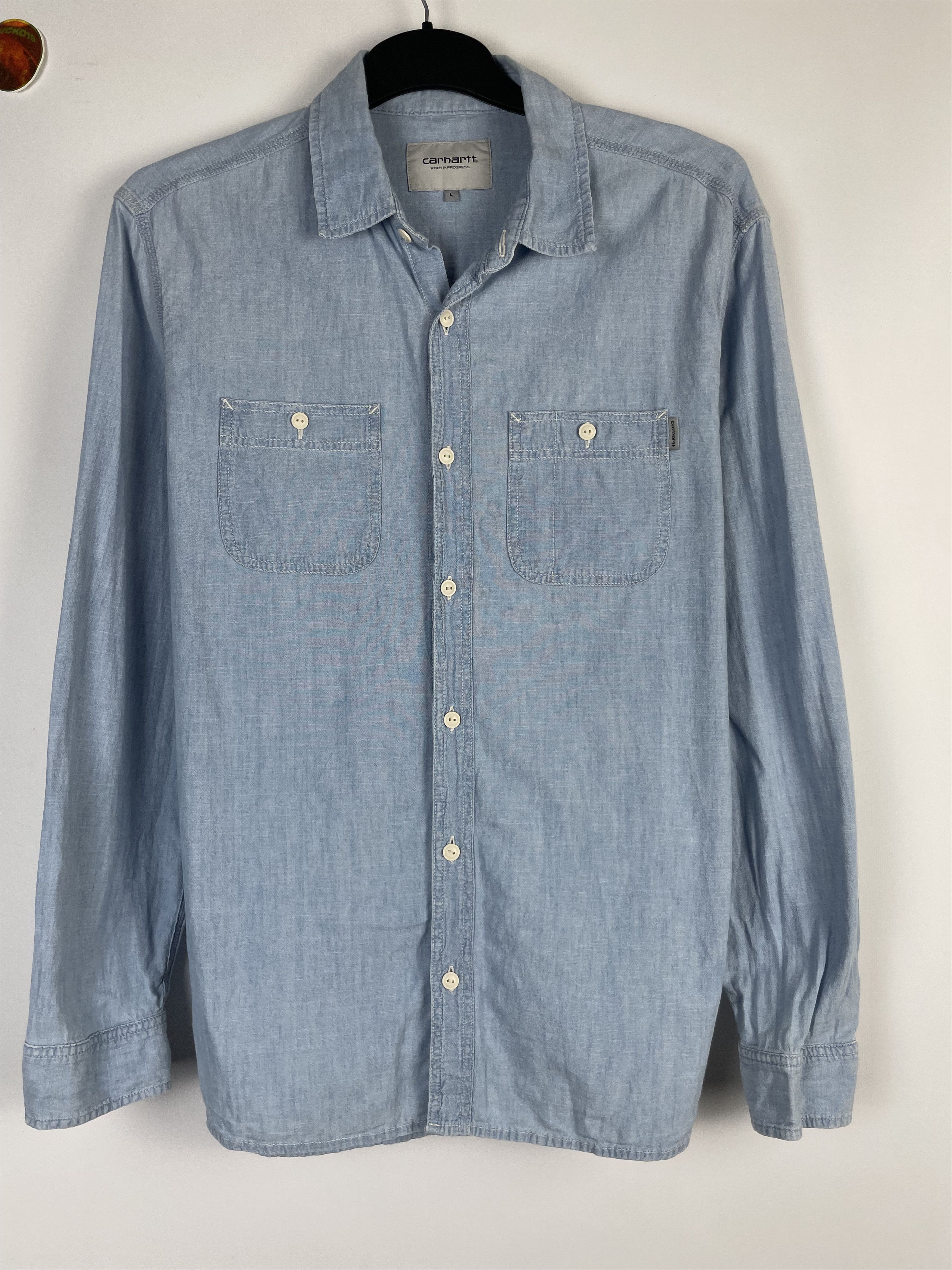 Carhartt Wip Carhartt Mens Denim Shirt Size US L / EU 52-54 / 3 - 3 Thumbnail