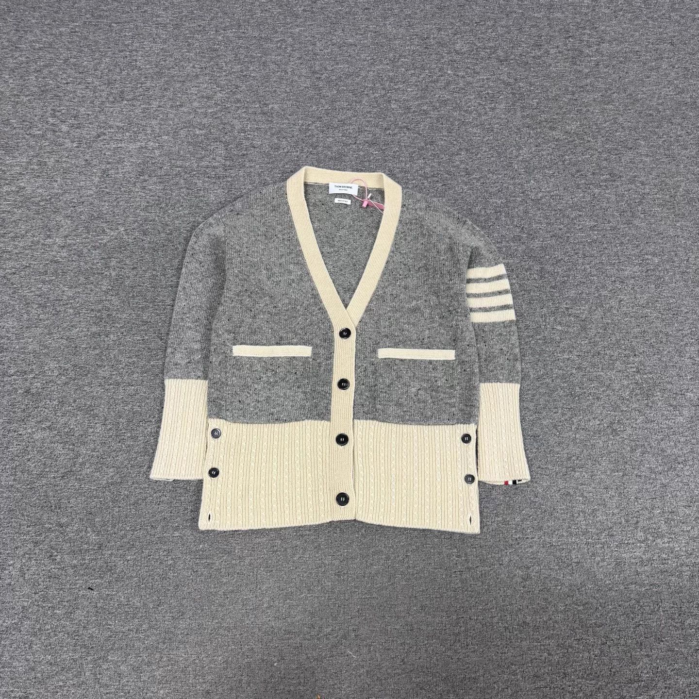 Thom Browne Thom Browne 4-stripe color blocked cardigan 38 Size XS / US 0-2 / IT 36-38 - 2 Thumbnail