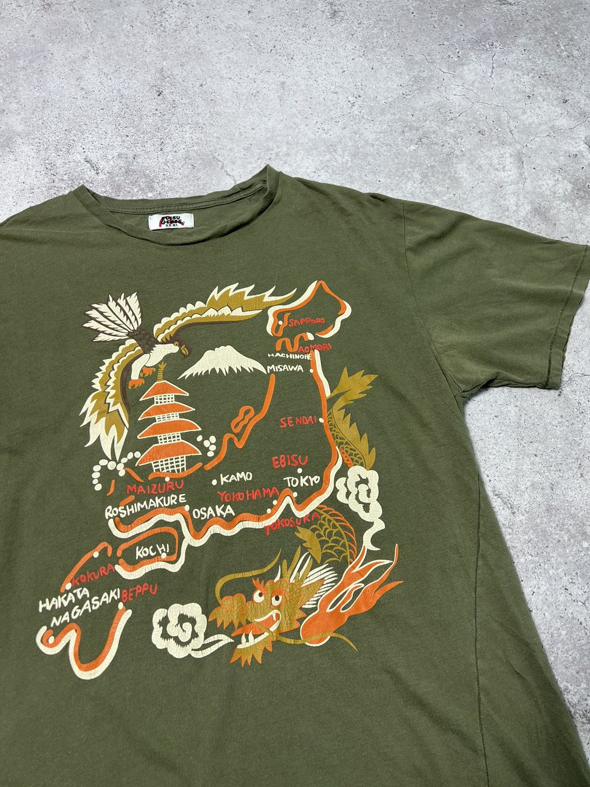 Evisu × Japanese Brand × Vintage Vintage Evisu Genes Dragon Tee Japan Size US XL / EU 56 / 4 - 2 Thumbnail