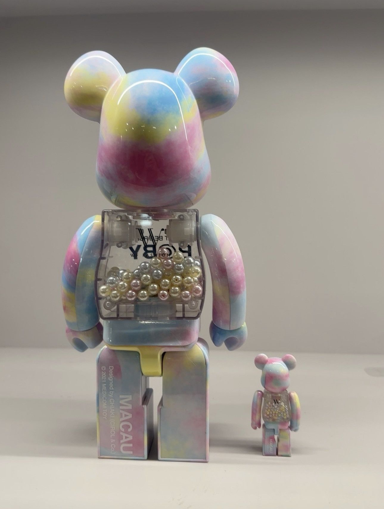 Japanese Brand × Medicom Toy Bearbrick Fashion Macau My First Baby 100% & 400% Set Size ONE SIZE - 2 Thumbnail