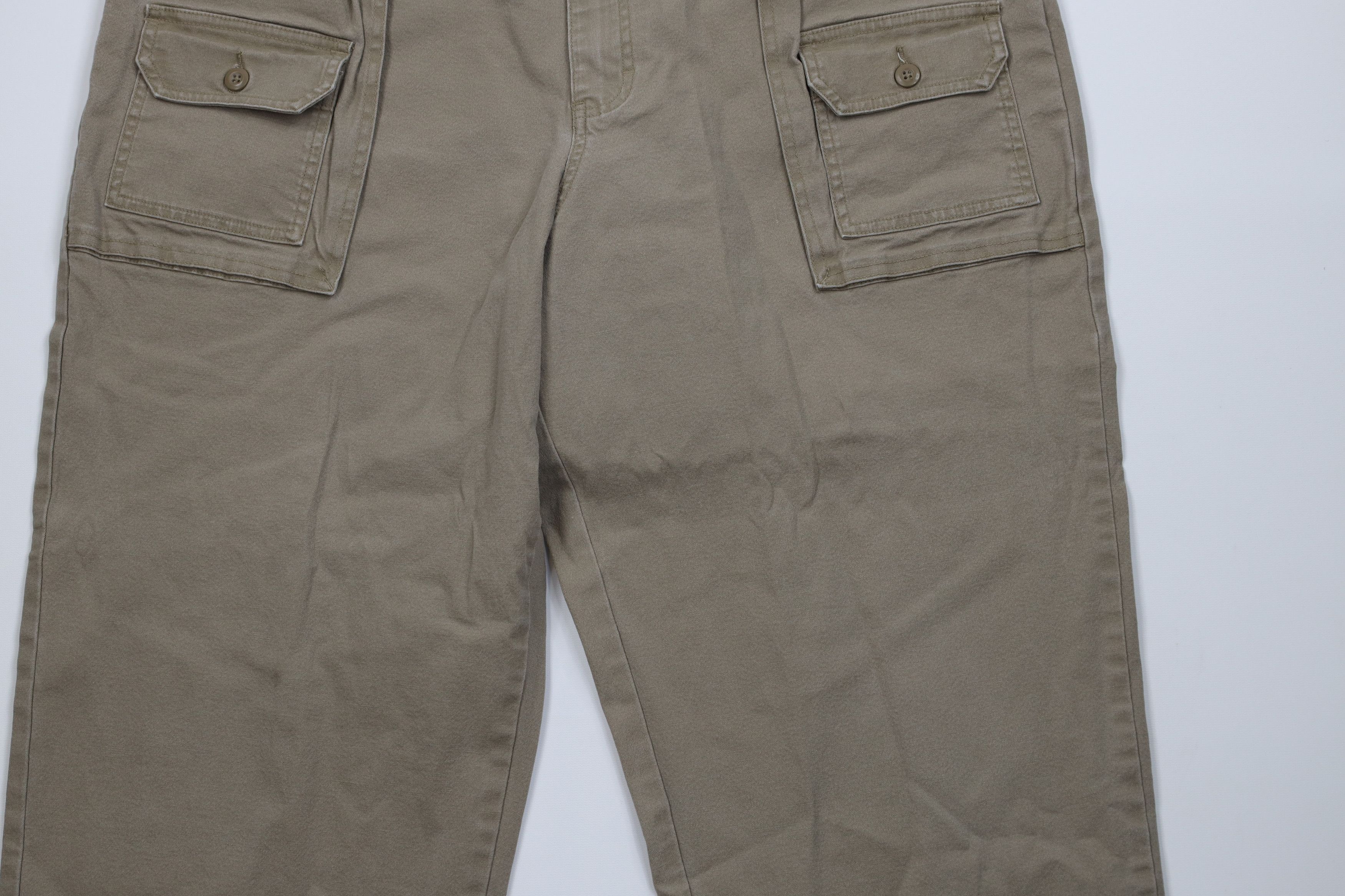Cabelas Vintage Cabals Stretch Canvas Wide Leg Cargo Pants Beige Size US 40 / EU 56 - 3 Thumbnail