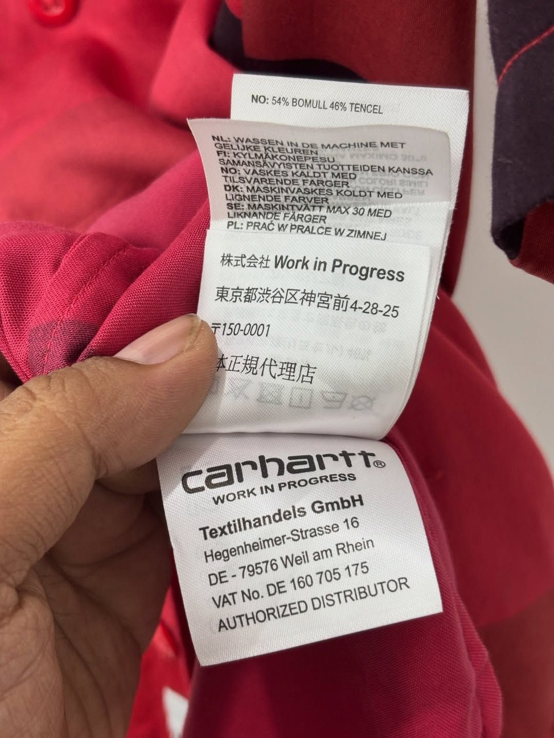 Carhartt Carhartt WIP S/S Geo Shirt – Geo Print / Red Size US L / EU 52-54 / 3 - 8 Thumbnail