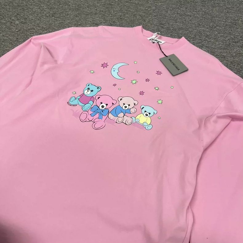 Balenciaga Balenciaga Moon Bear Long Sleeve T-shirt Size L / US 10 / IT 46 - 3 Thumbnail