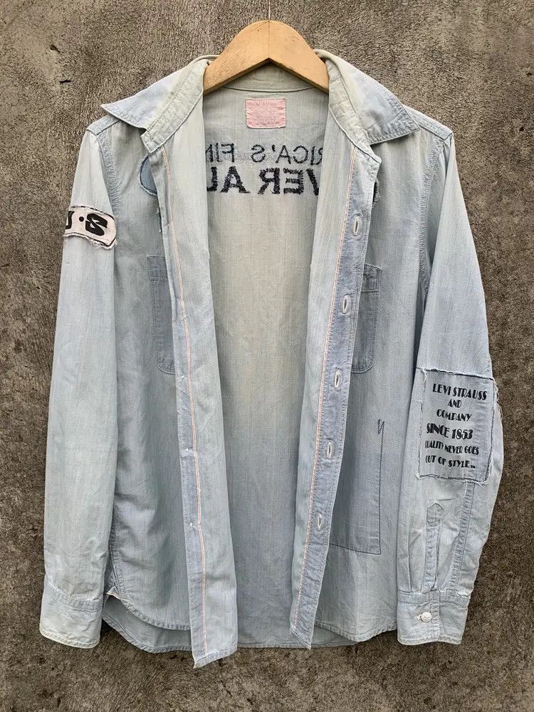 Levi's Vintage Levi's selvedge shirt patches Size US M / EU 48-50 / 2 - 4 Thumbnail