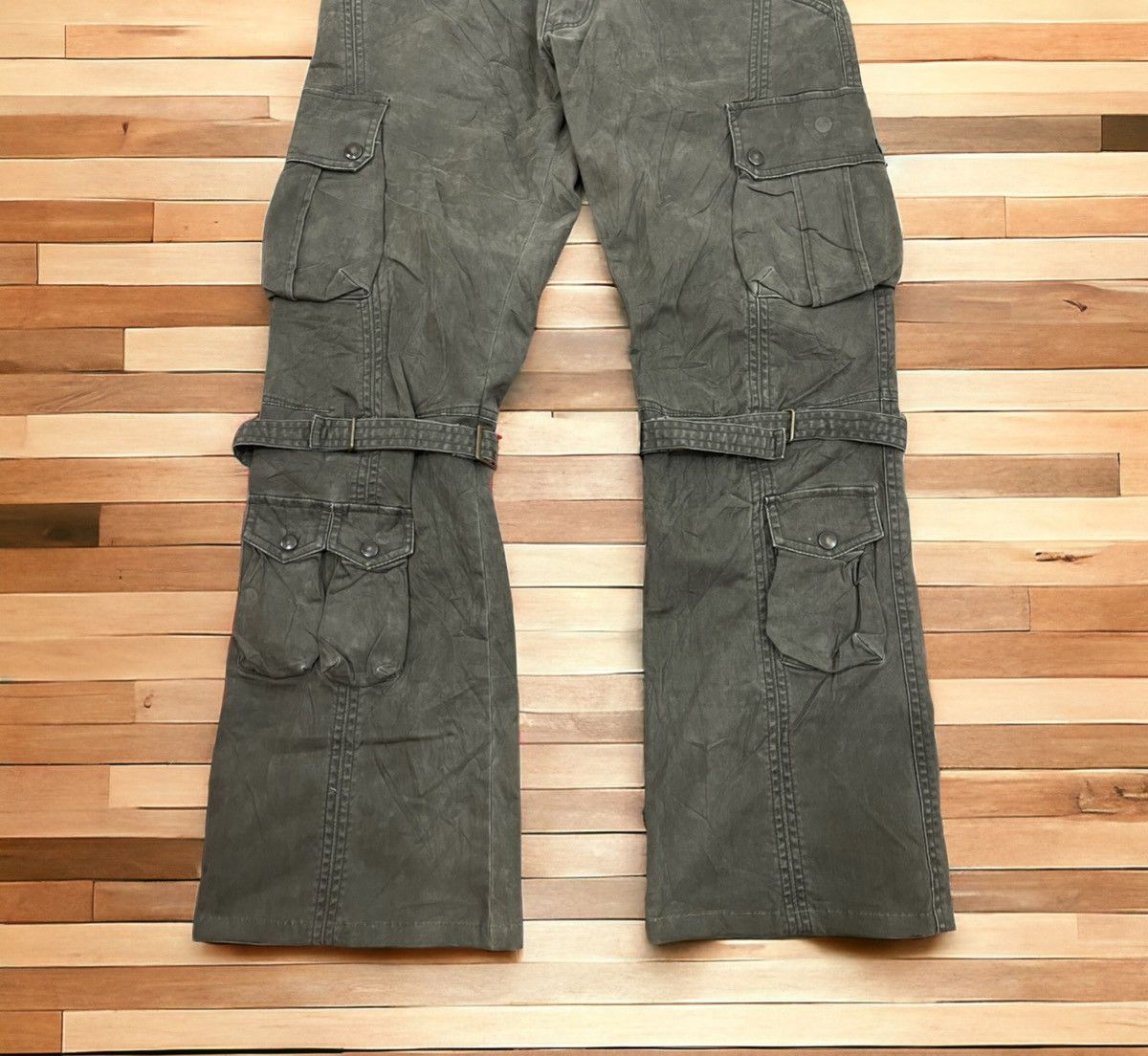 Issey Miyake × Tete Homme × Vintage 🔥FLARE🔥Tete Homme Bondage Parachute Bootcut Size US 34 / EU 50 - 3 Thumbnail