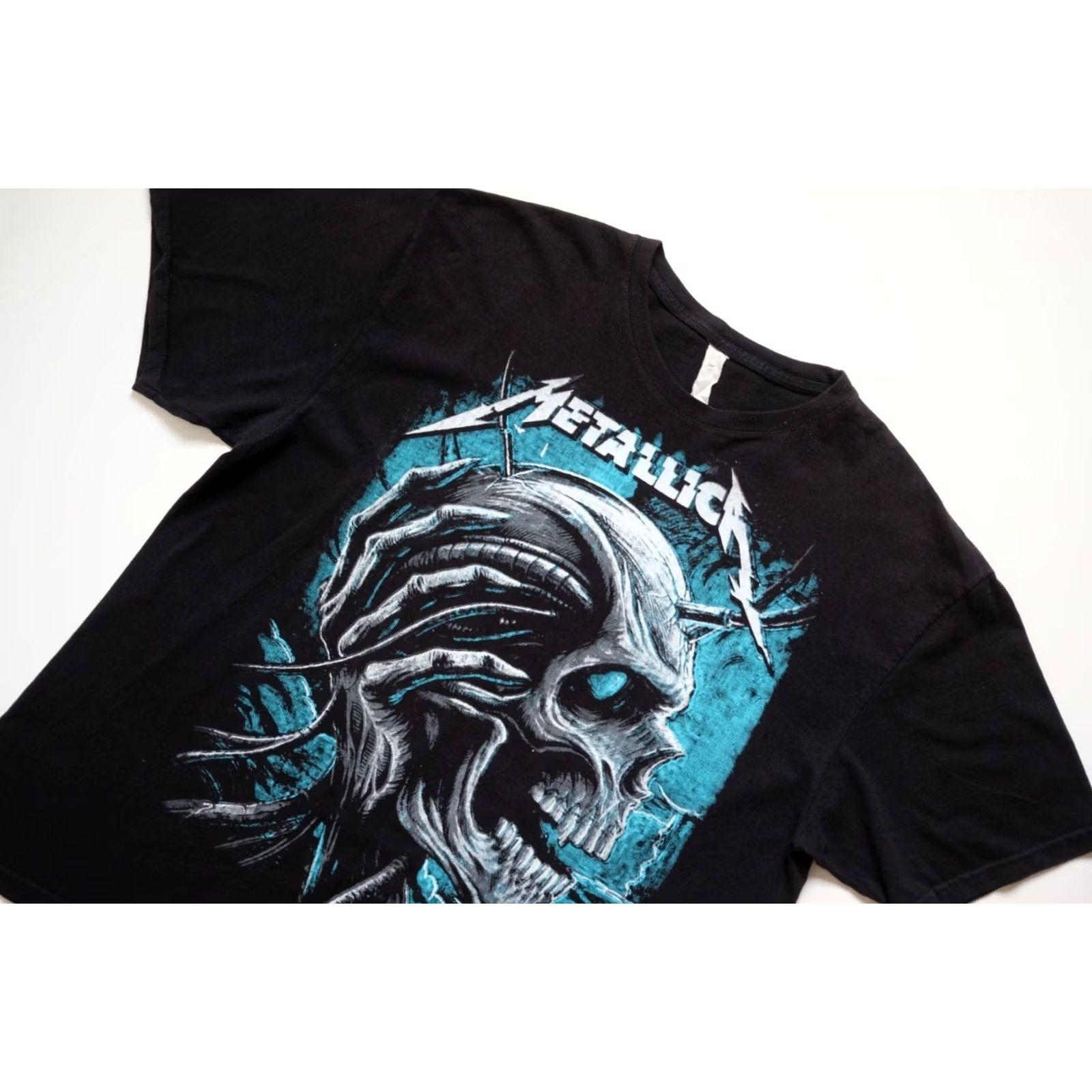 Etro VINTAGE Metallica T-Shirt Graphic Print Short Sleeve Crew Neck Black Cotton SZ XL Men Size US XL / EU 56 / 4 - 5 Thumbnail