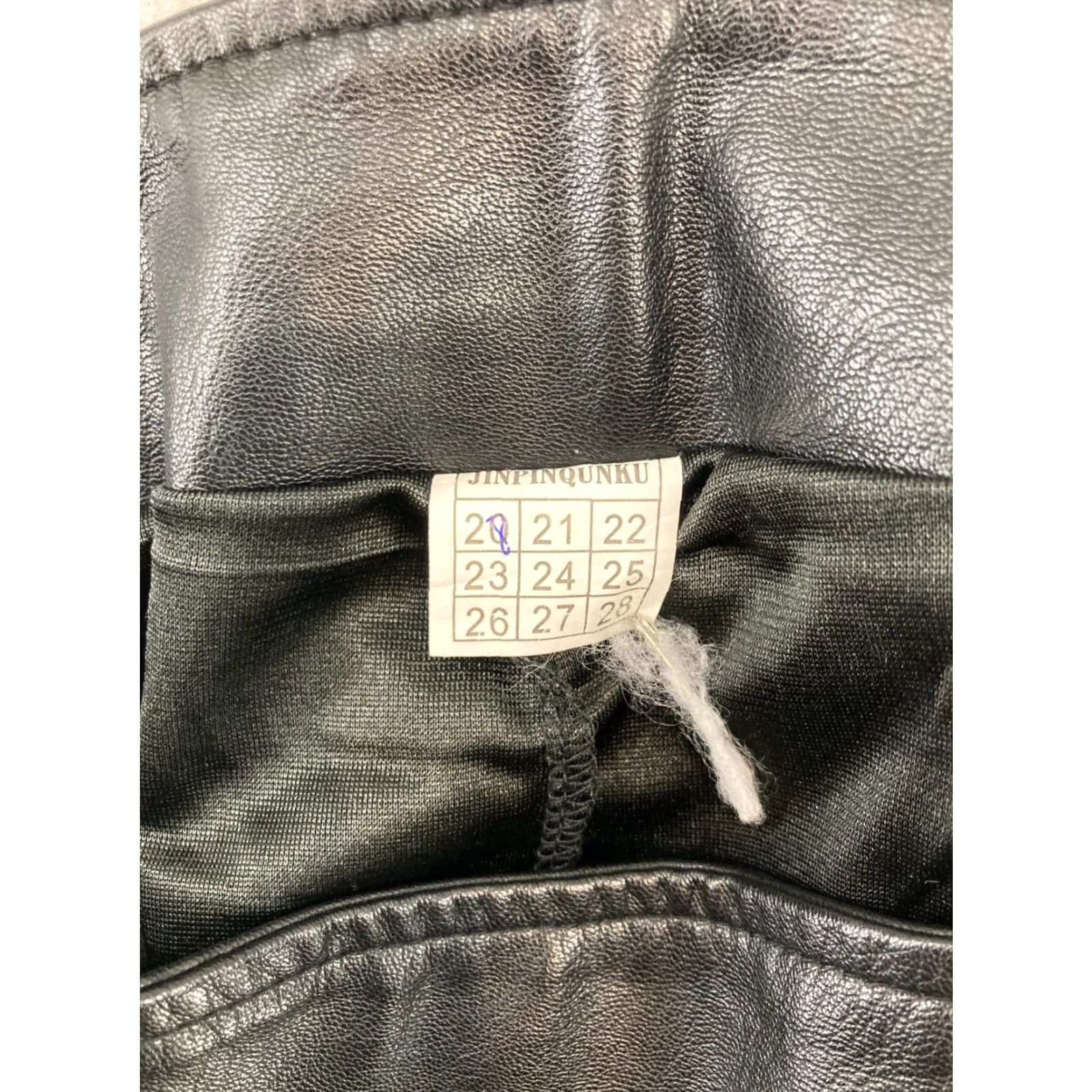 Vintage VINTAGE Leather Mini Skirt Womens Short High Waist Black Boho Festival Rock 2 Size 26" / US 2 / IT 38 - 6 Thumbnail