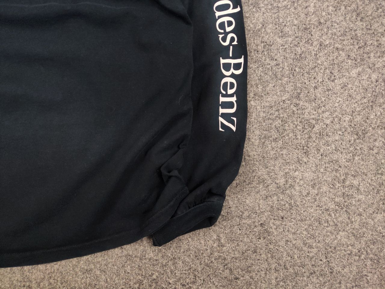 Mercedes-Benz Vintage 90's Mercedes Benz Logo Long Sleeve Faded Black Size US M / EU 48-50 / 2 - 10 Thumbnail