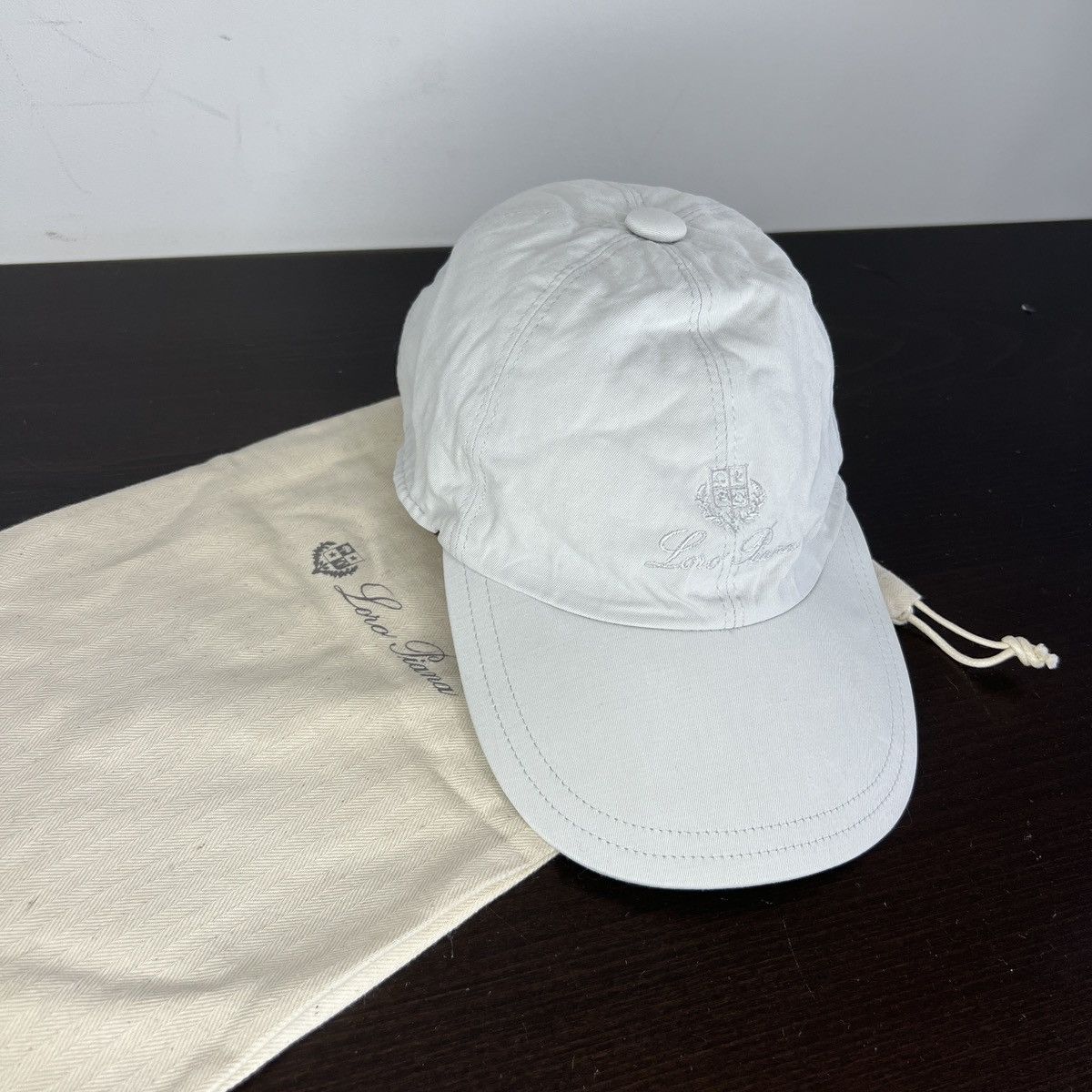 Loro Piana Loro Piana Hat Baseball Cap Lino Linen White Logo Size ONE SIZE - 1 Thumbnail