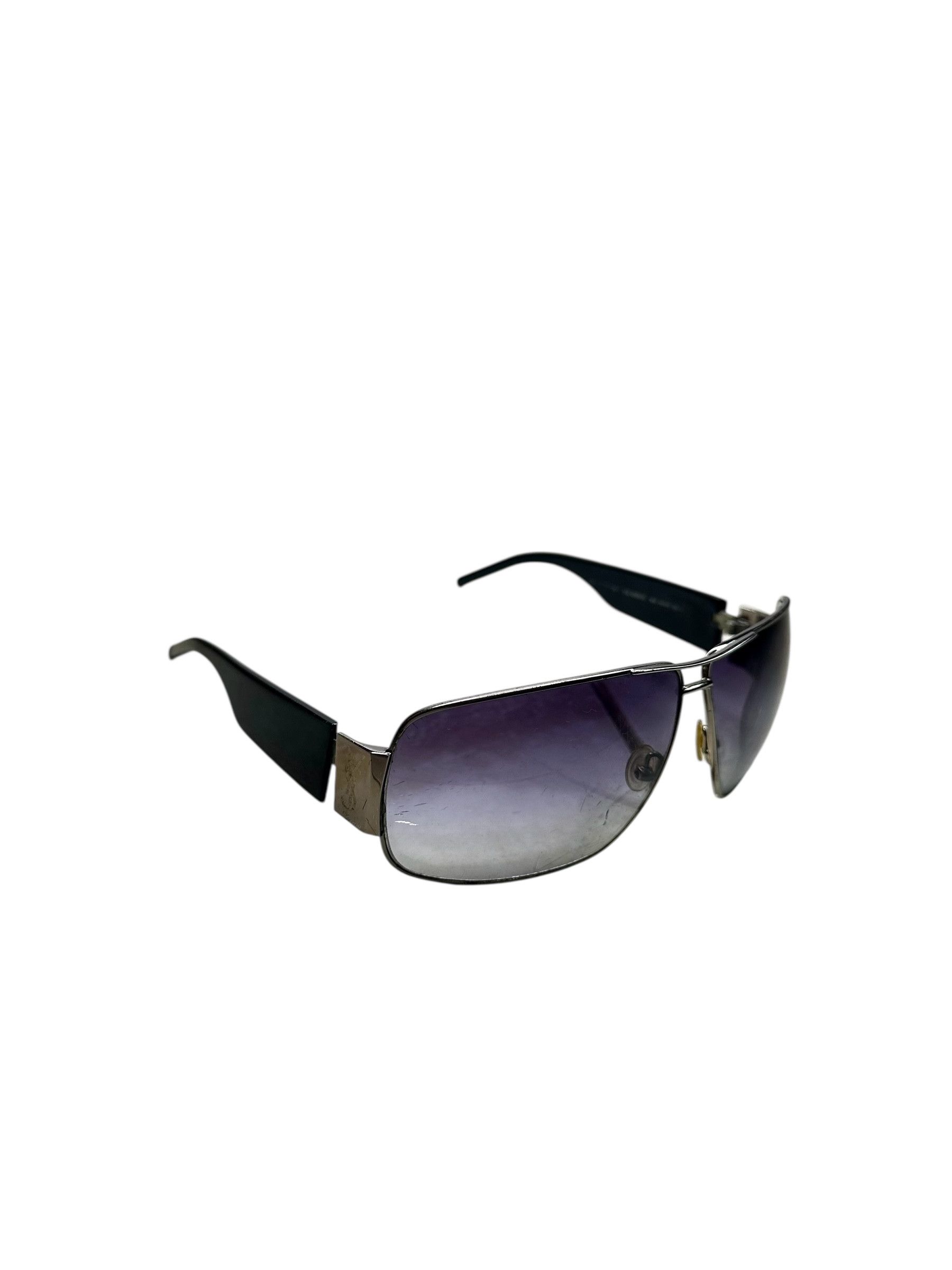 Yves Saint Laurent YSL Aviator Big Logo Sunglasses Size ONE SIZE - 2 Thumbnail