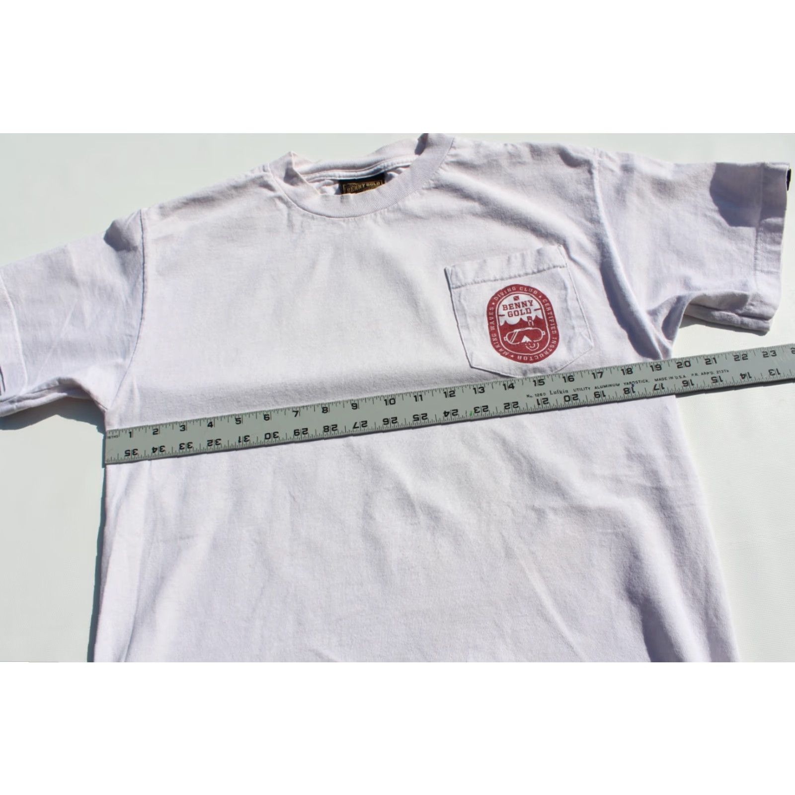 Vintage Benny Gold Pocket T Shirt Diving Club White M Unisex Adults Short Sleeve Shirts Pockets San Francisco Skateboarding Size US M / EU 48-50 / 2 - 4 Thumbnail