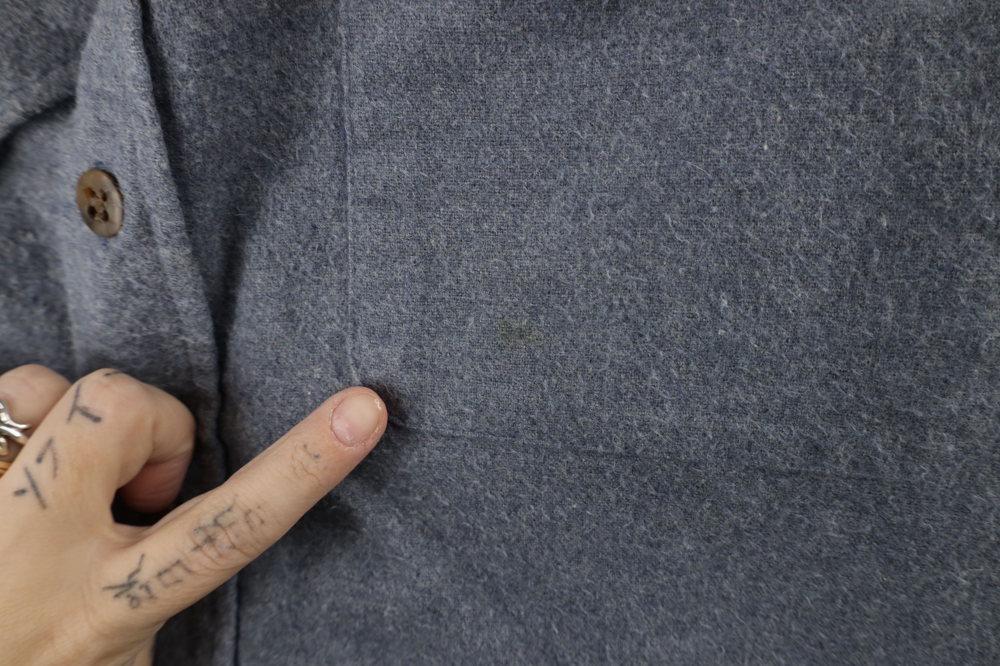 Vintage Vintage 90s Streetwear Chamois Cloth Collared Button Shirt Size US M / EU 48-50 / 2 - 4 Thumbnail