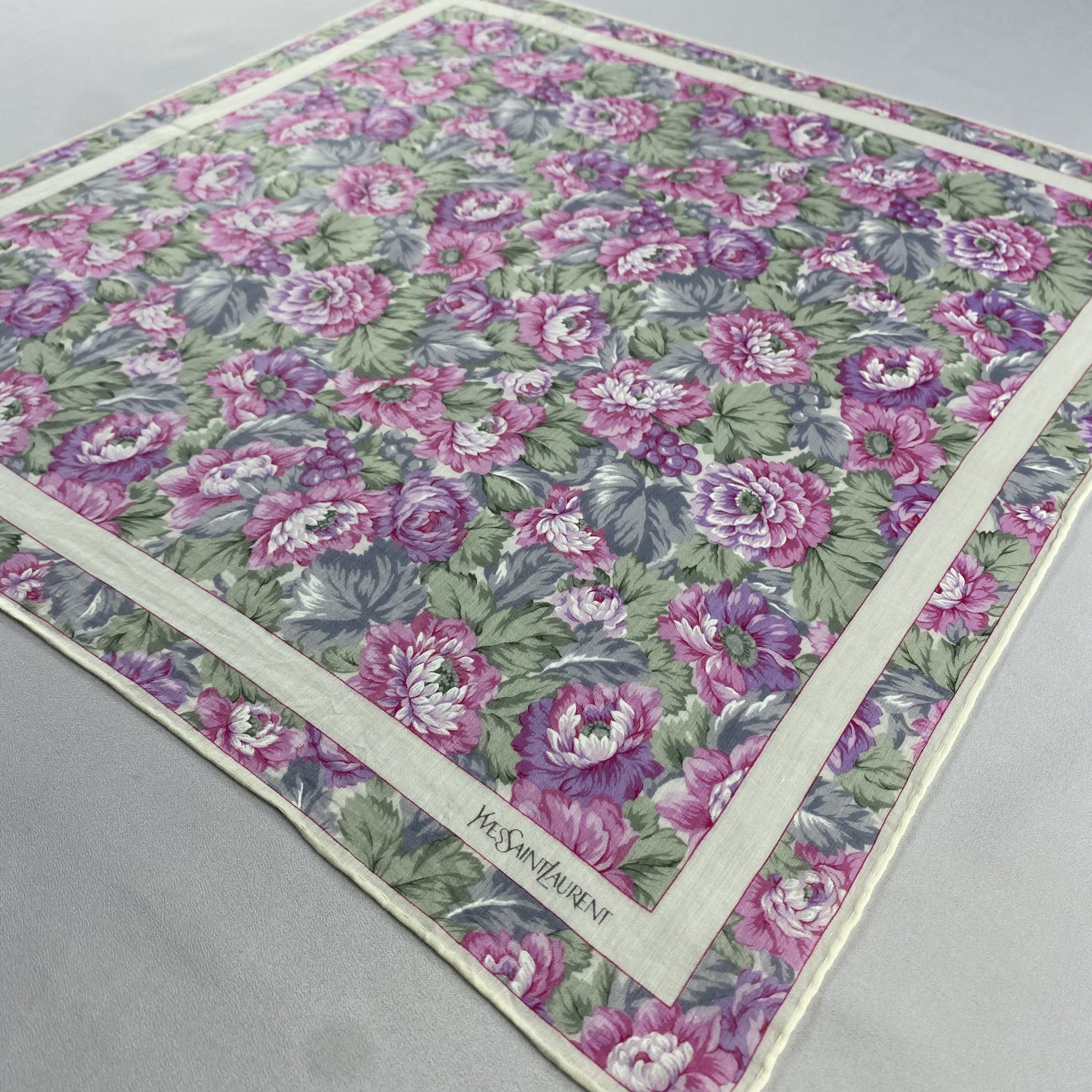 Vintage Yves Saint Laurent Neckerchief / Handkerchief-P1884 Size ONE SIZE - 2 Thumbnail