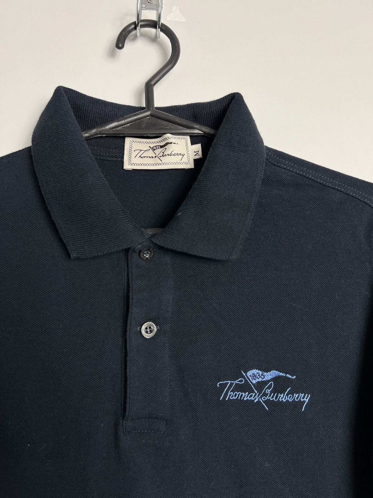 Burberry Polo Shirt Thomas Burberry Vintage Size US M / EU 48-50 / 2 - 2 Thumbnail