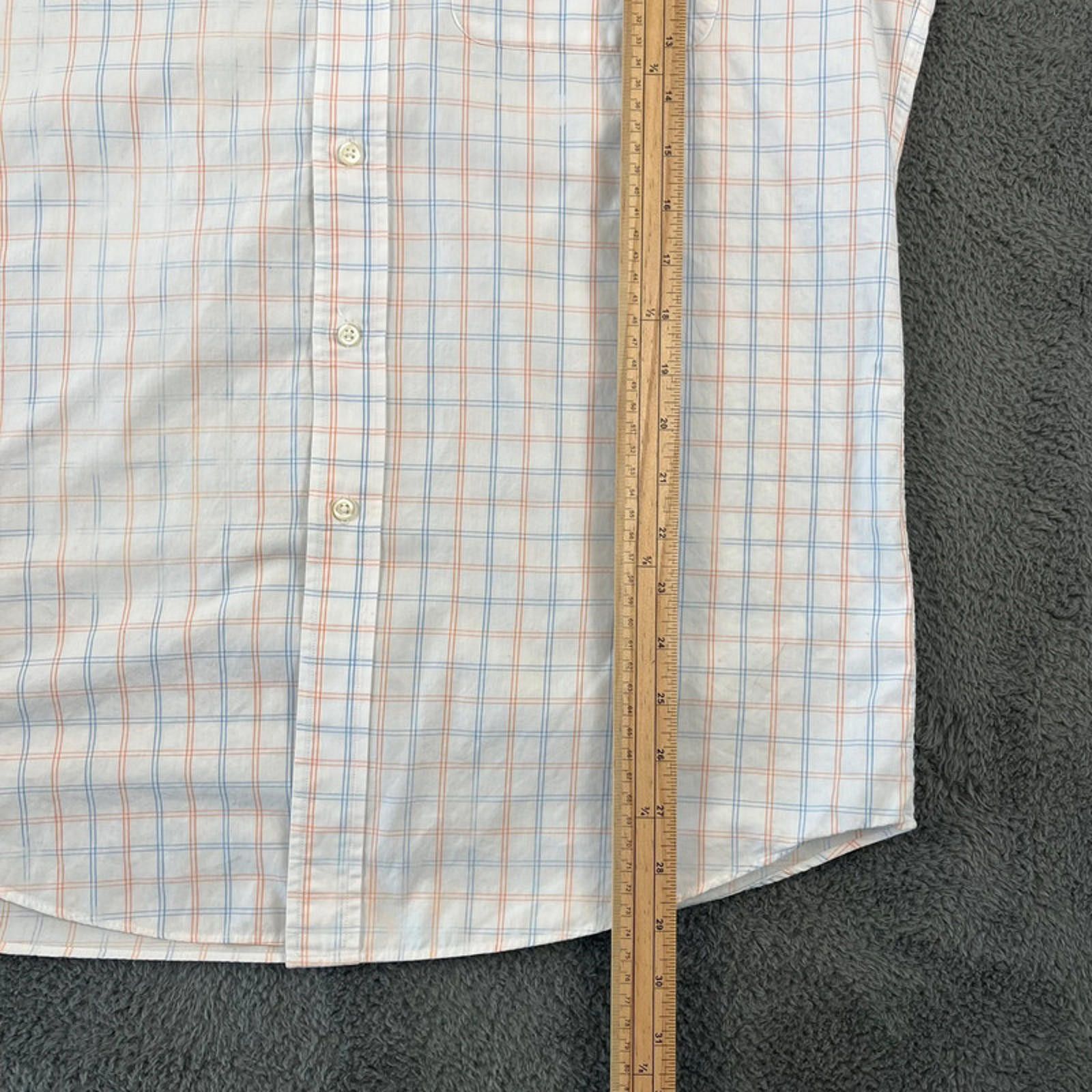 Tommy Hilfiger Tommy Hilfiger checked Shirt XL White Blue Orange Size US XL / EU 56 / 4 - 5 Thumbnail
