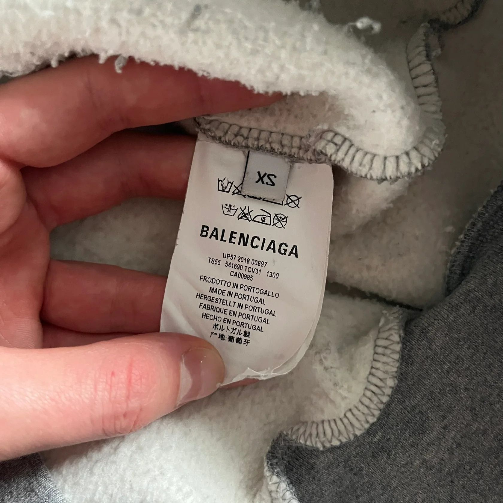Balenciaga Balenciaga BB Crest Logo Hoodie Heather Grey Size US XS / EU 42 / 0 - 9 Thumbnail