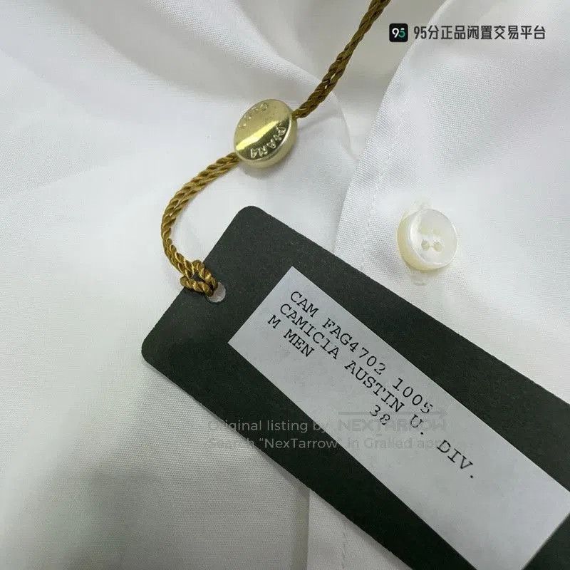 Loro Piana Loro Piana Men's Classic White Button. Size US S / EU 44-46 / 1 - 6 Thumbnail