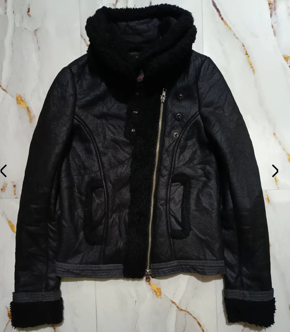 Japanese Brand Maison Gulfi Asymmetrical waxed Suede Leather Jacket Size M / US 6-8 / IT 42-44 - 8 Thumbnail