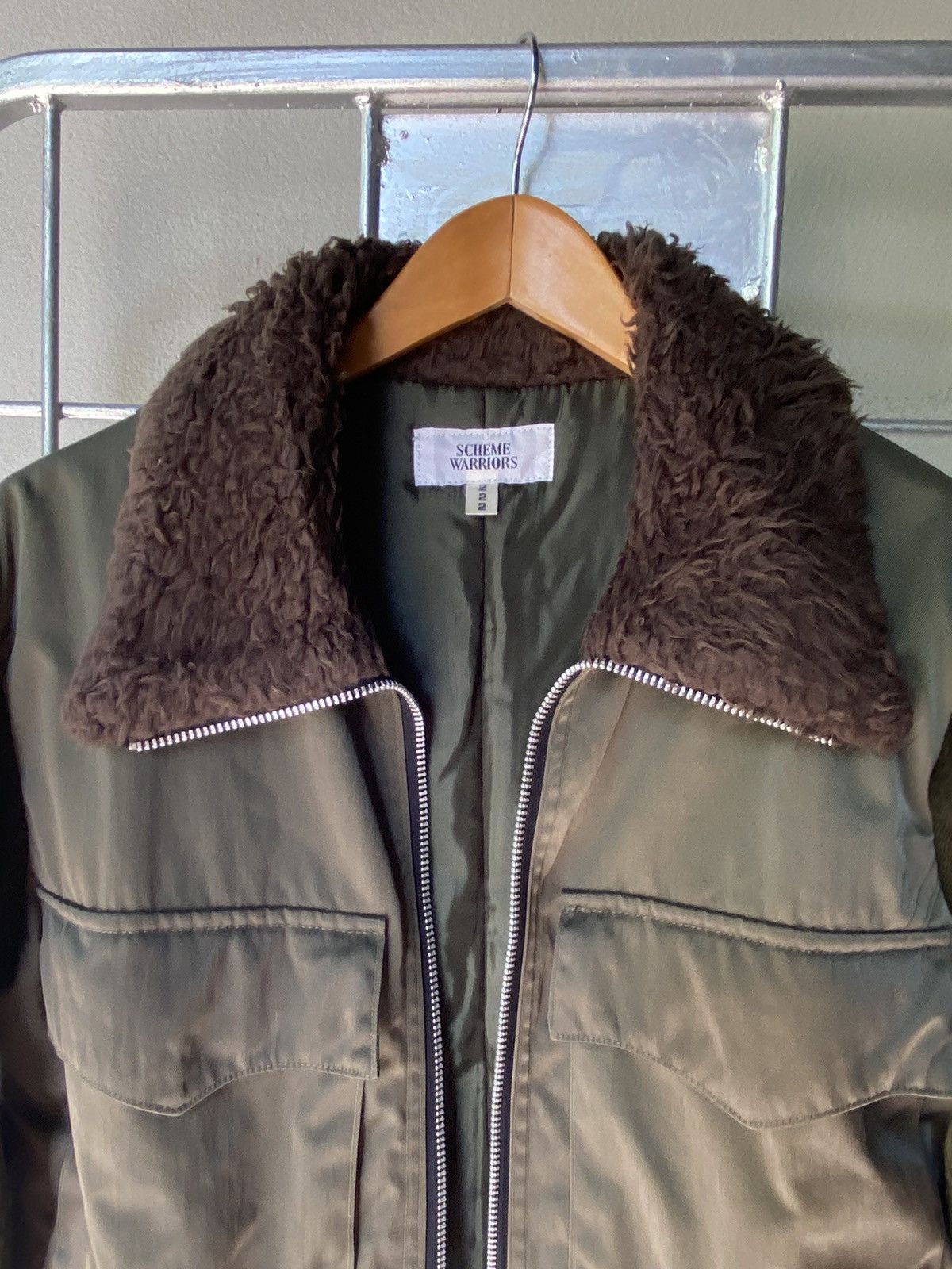 Japanese Brand SCHEME WARRIORS Jacket with Shearling Collar Size S / US 4 / IT 40 - 15 Thumbnail