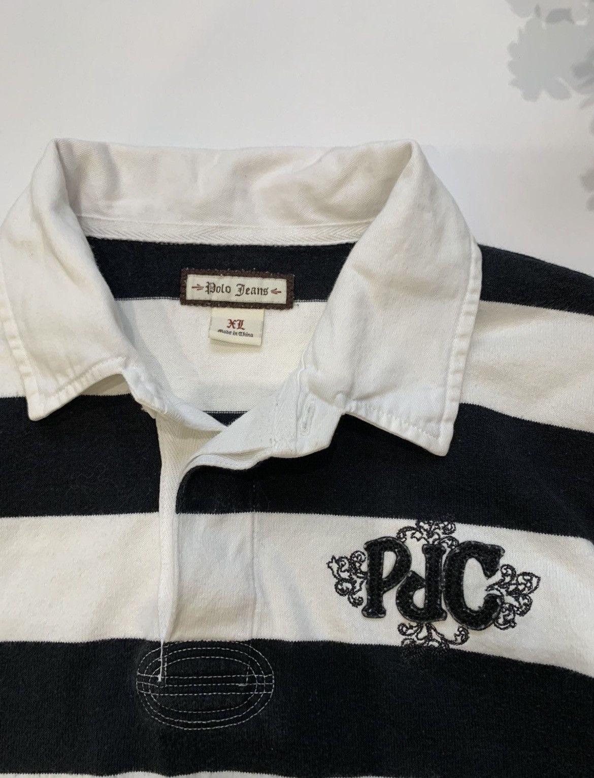 Polo Ralph Lauren Vintage Polo Ralph Lauren Striped Polo Shirt Rugby Size XL / US 12-14 / IT 48-50 - 2 Thumbnail