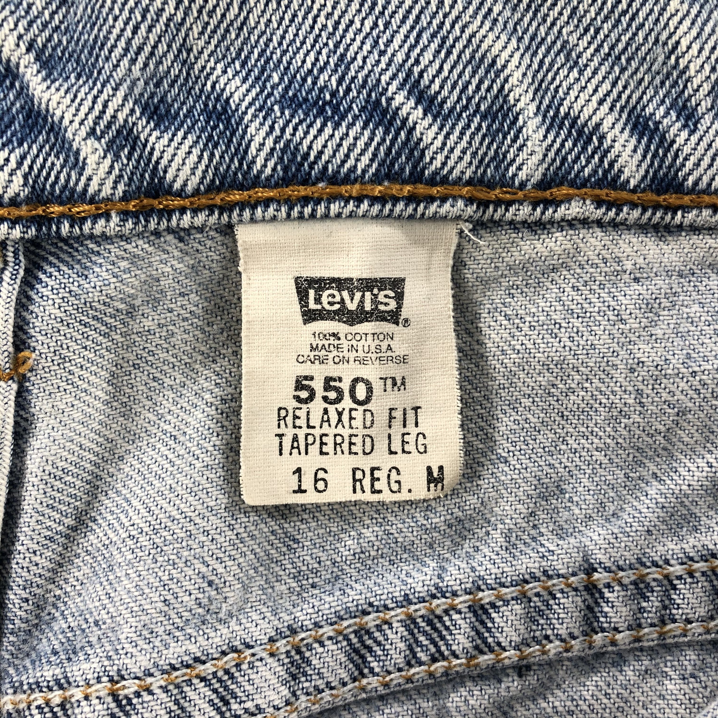 Levi's Vintage 90s Light Wash Levis 550 Jeans-J1216 Size US 34 / EU 50 - 10 Thumbnail