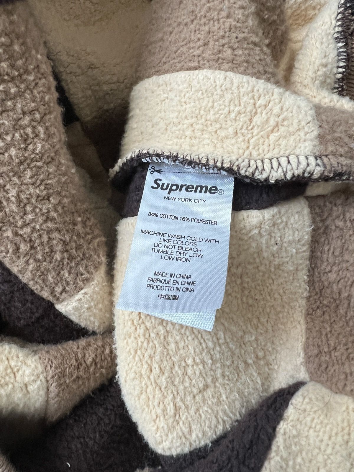 Supreme Supreme Reverse Patchwork Zip Up Hooded Sweatshirt Size US M / EU 48-50 / 2 - 3 Thumbnail