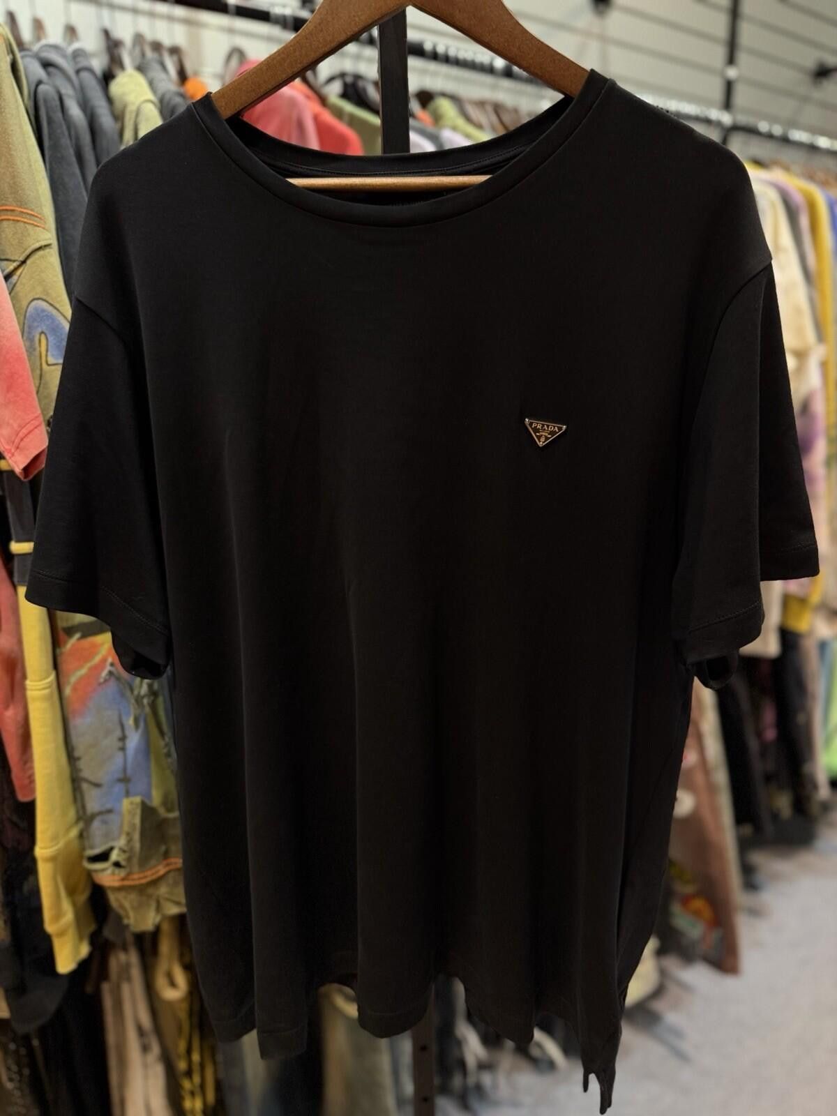 Prada Prada Men’s T-Shirt Short Sleeve Casual Tee Cotton $1200 3XL Size US XXL / EU 58 / 5 - 2 Thumbnail