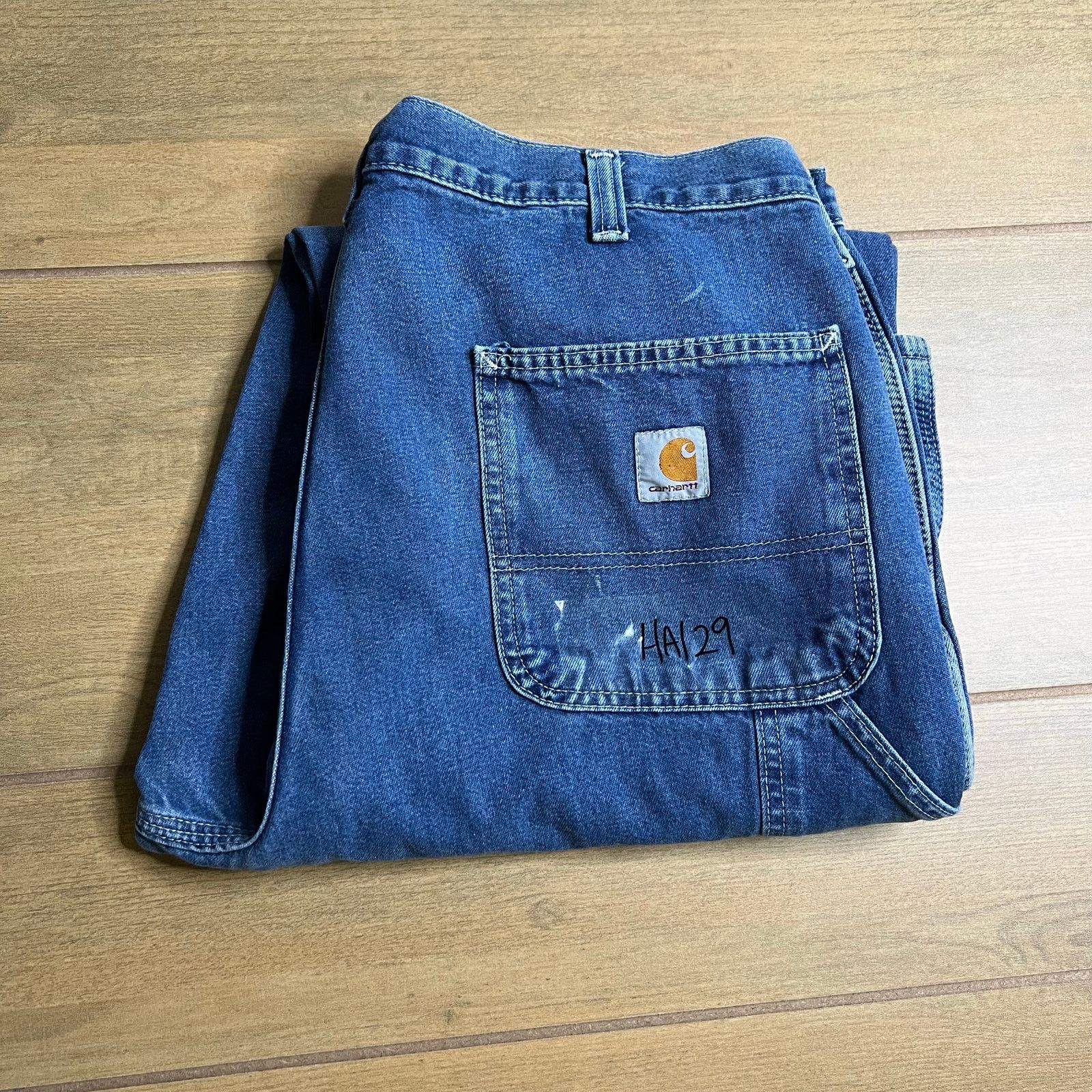 Carhartt Vintage Carhartt Jeans Mens 35x31 Denim Carpenter Dungaree Size US 35 - 7 Thumbnail